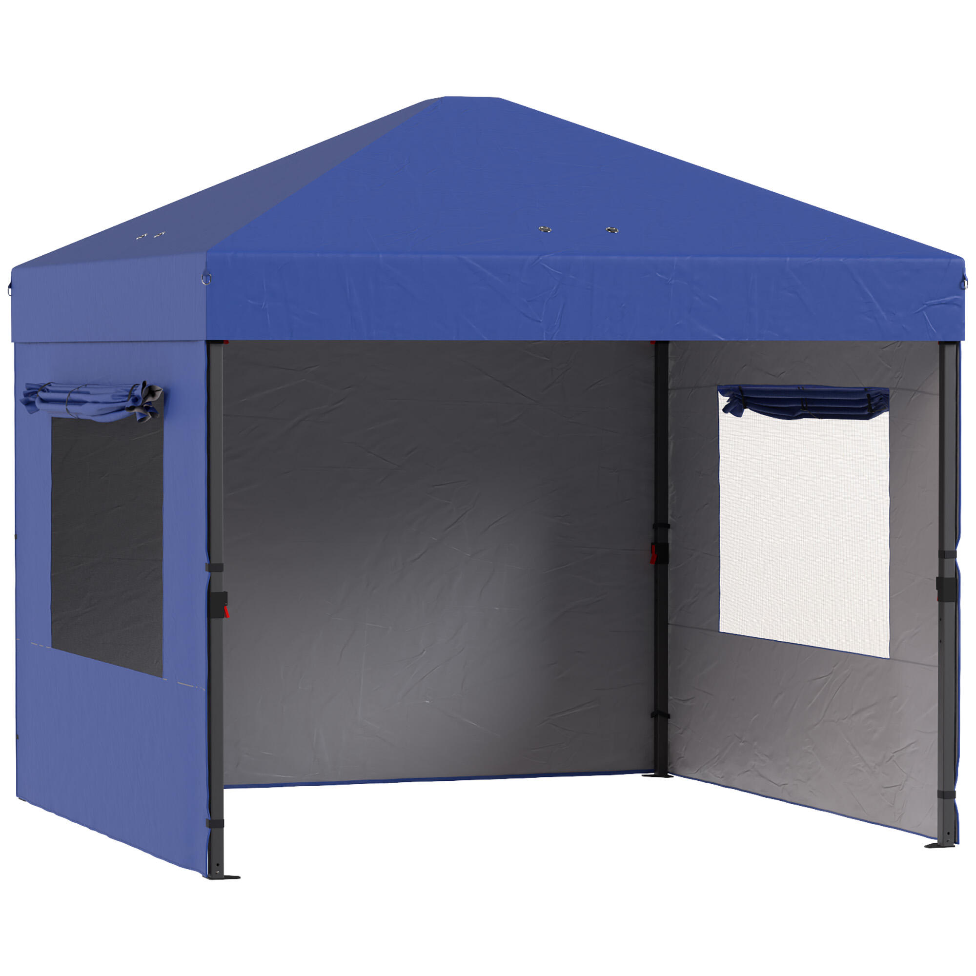 Tenda dobrável 297x297x285 cm azul Outsunny 4/5