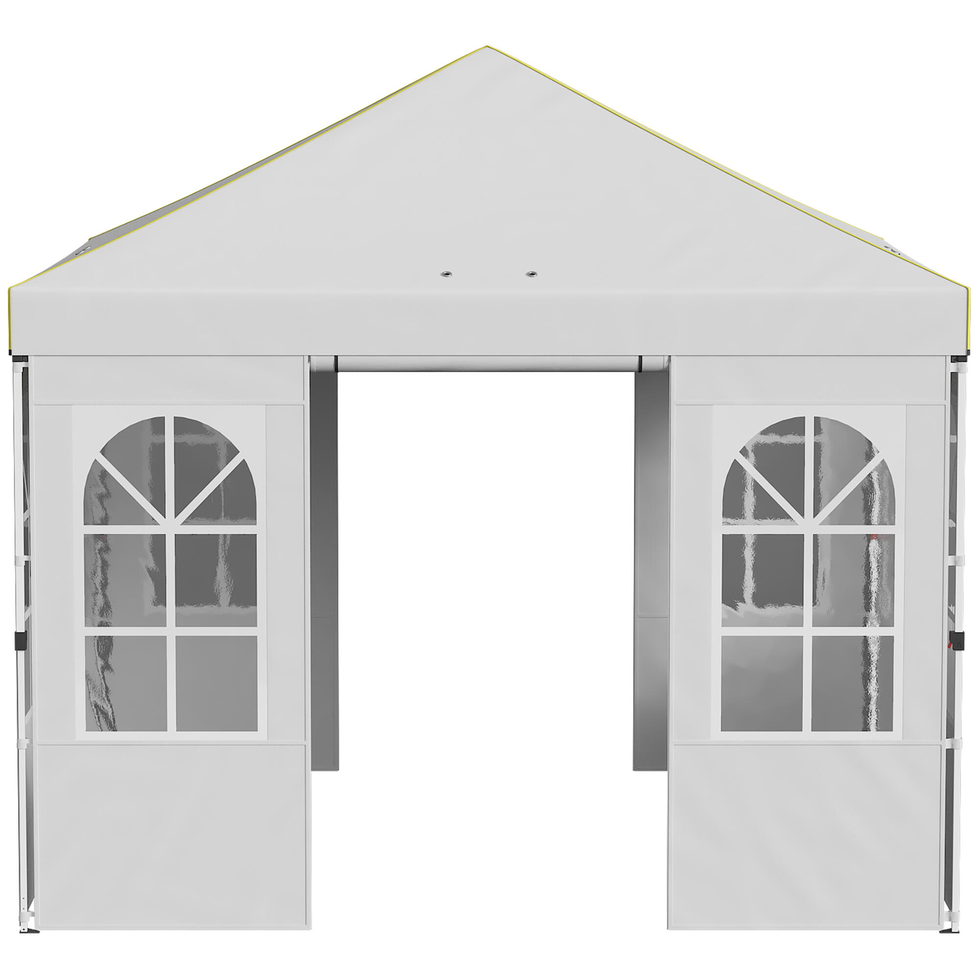 Carpa Plegable Outsunny 293x293x272 cm Blanco 4/5