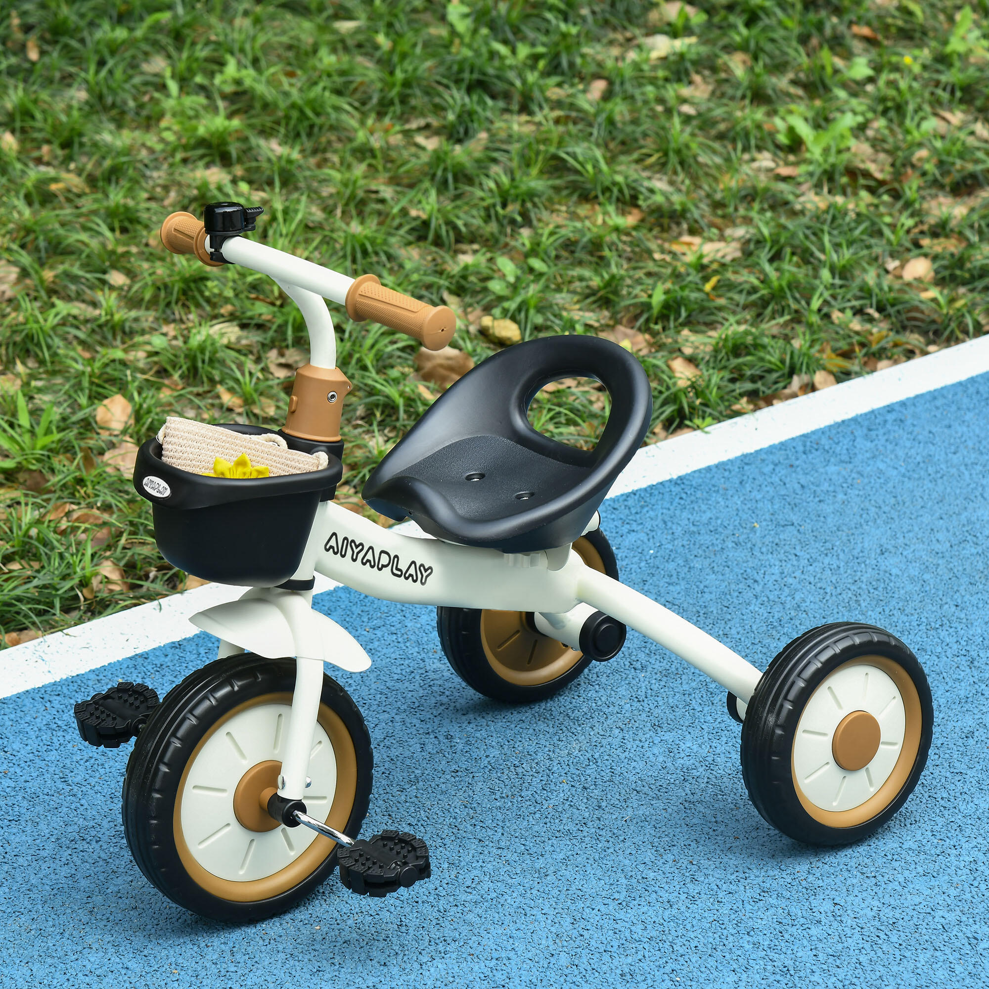 Triciclo para Crianças AIYAPLAY 70,5x53x58 cm Bege 2/7