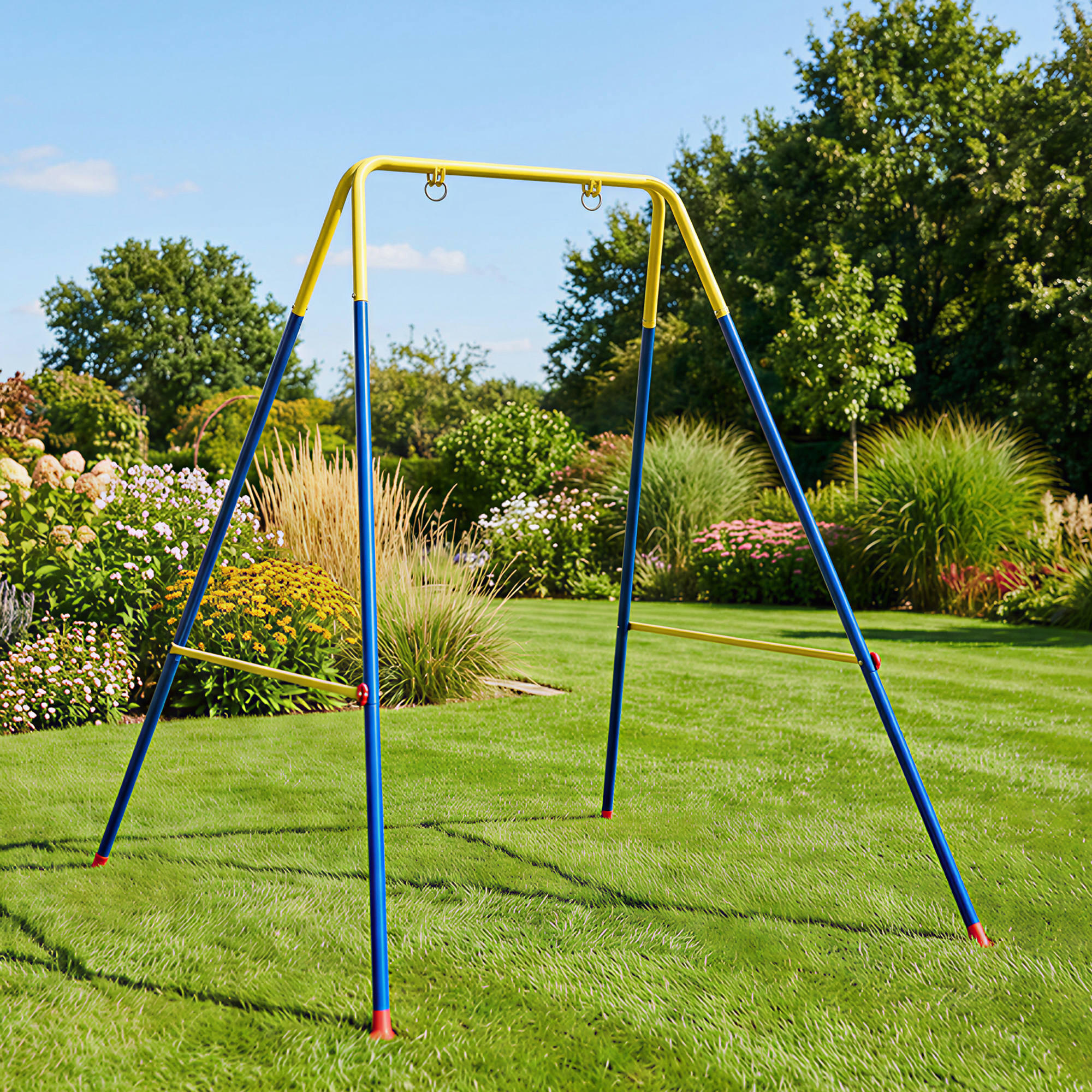 Estructura Columpio Infantil AIYAPLAY 128x155x157 cm Azul 2/5