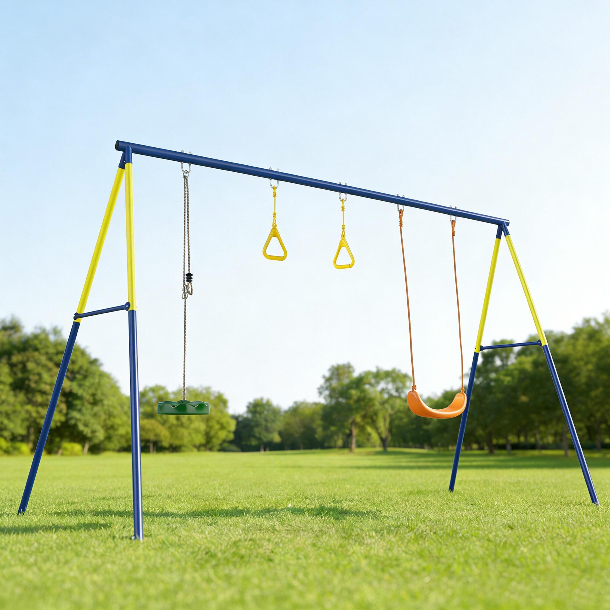 Columpio Infantil AIYAPLAY 285x160x181 cm Multicolor 2/5