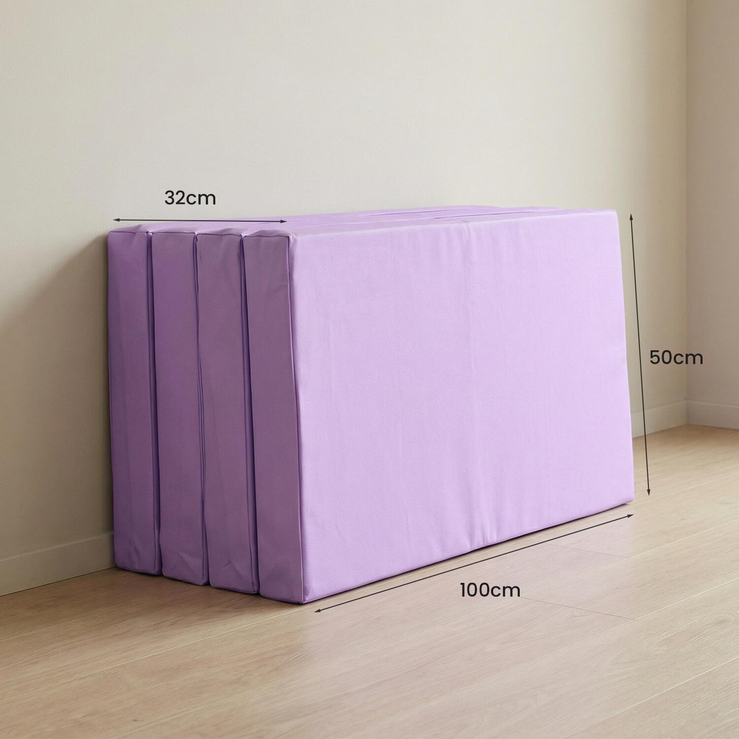 Tappetino per ginnastica 200 x 100 x 8 cm, viola, pieghevole, Jeflex. 7/7