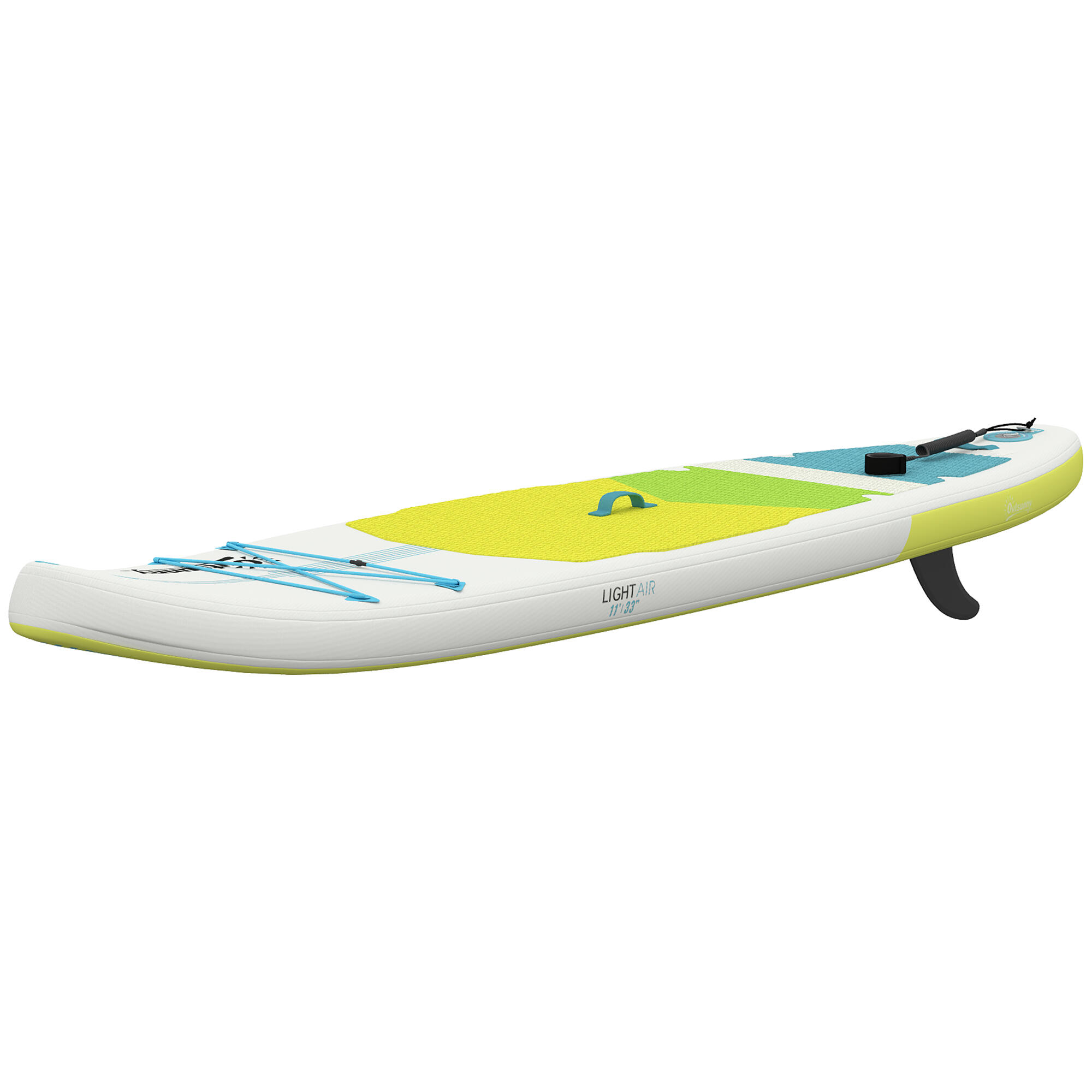 Paddle Surf Insuflável Outsunny Verde e Amarelo 4/5