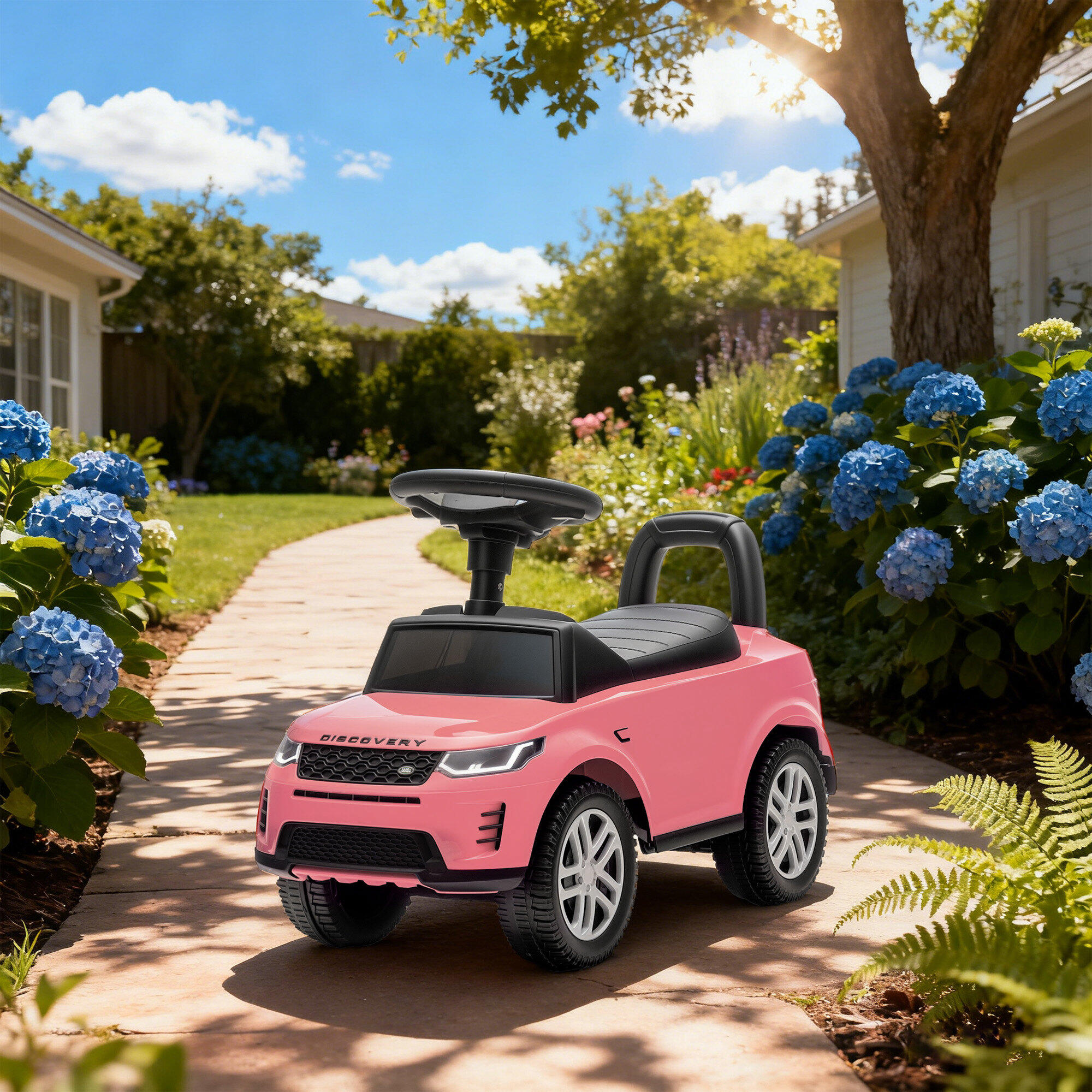 Coche Correpasillos AIYAPLAY 65.5x28x42 cm Rosa 4/5