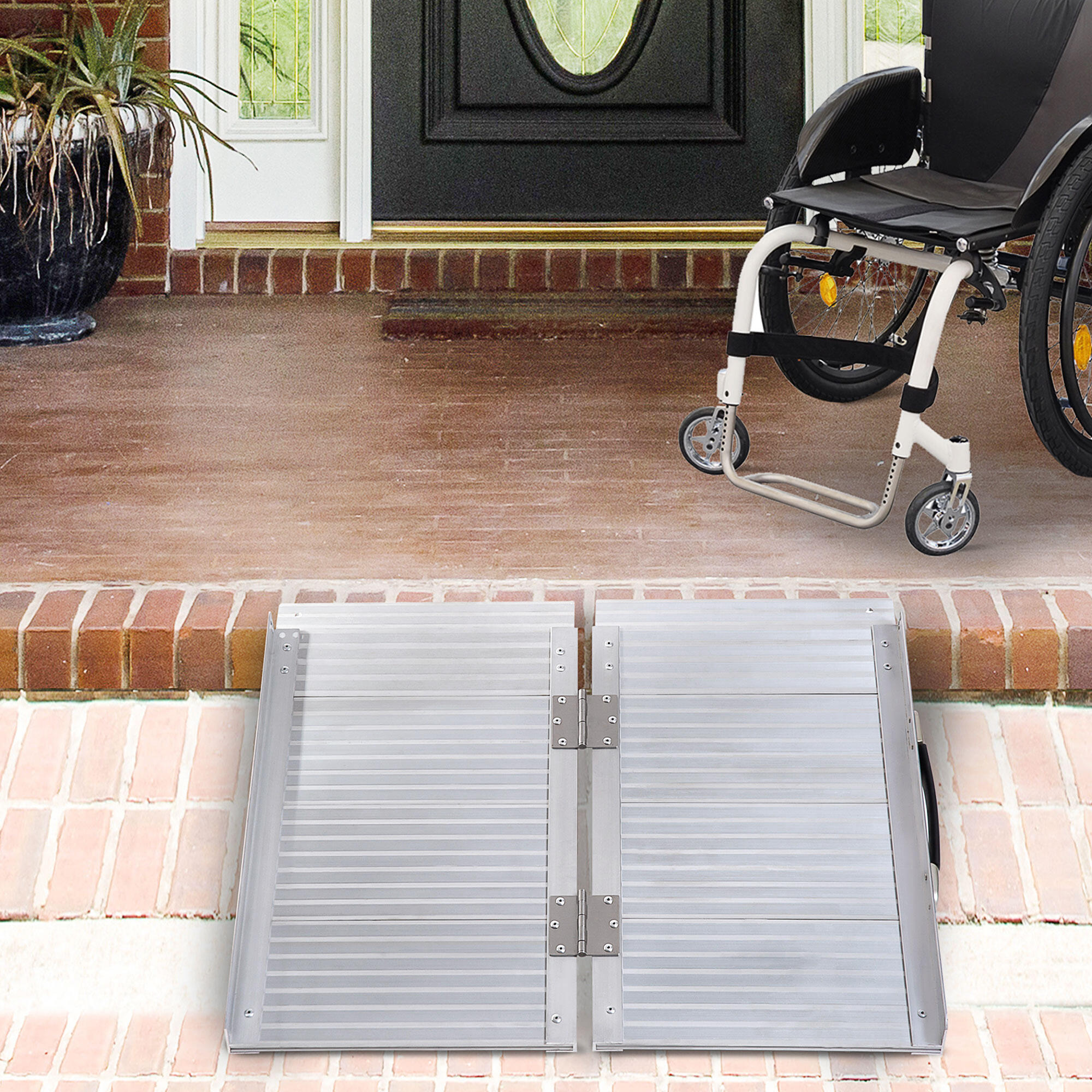 Rampa para Sillas HOMCOM 61x74x5 cm Plata 2/5