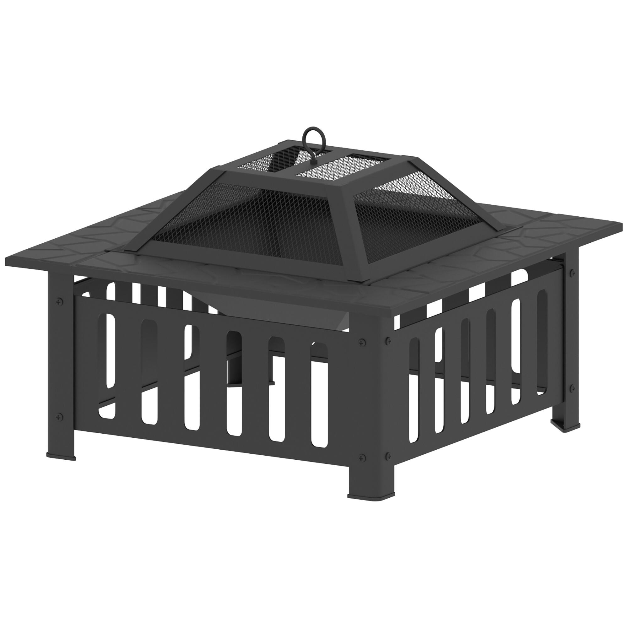 Brasero Exterior Outsunny Preto 5/5