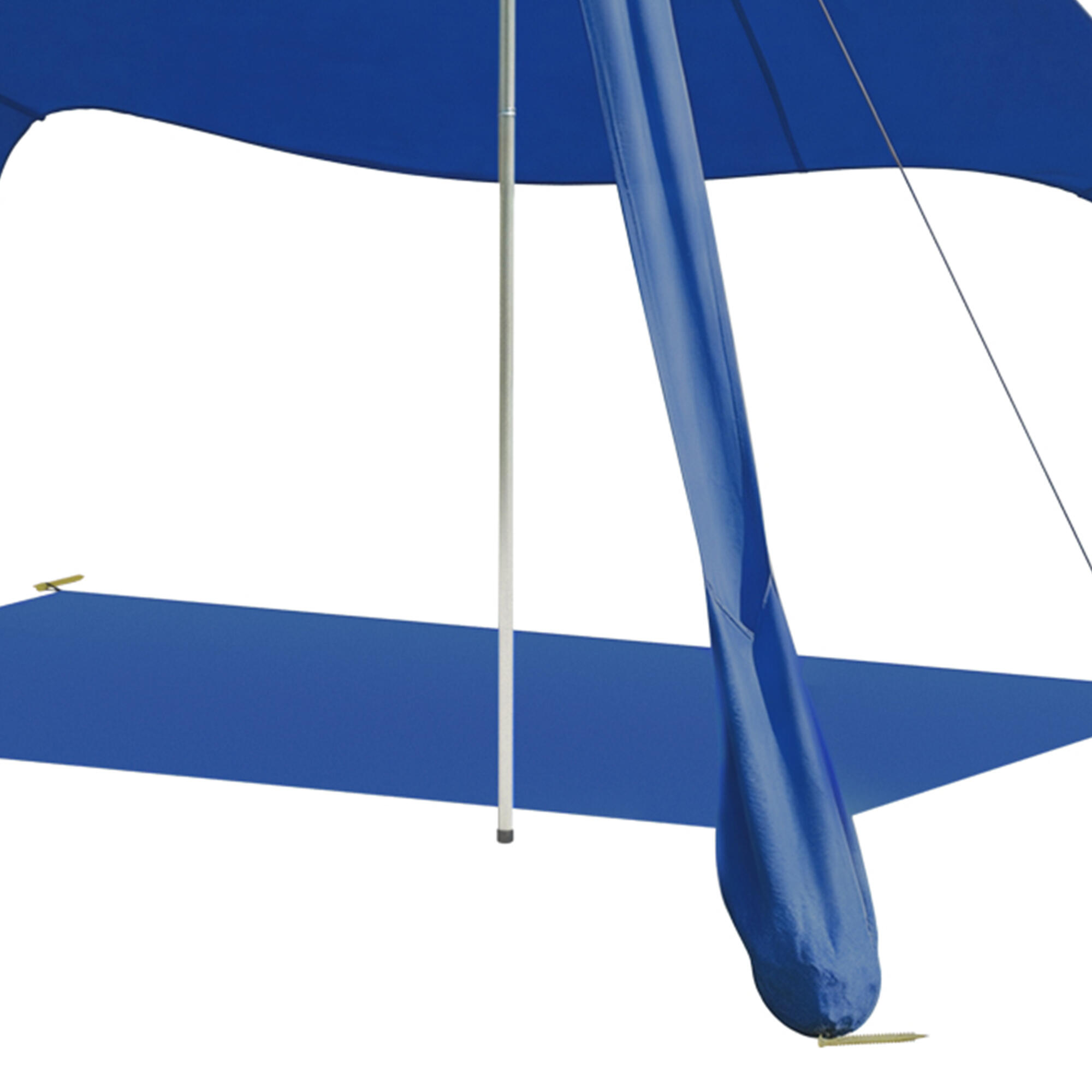 Toldo de Playa Outsunny 208x200x200 cm Azul 5/5
