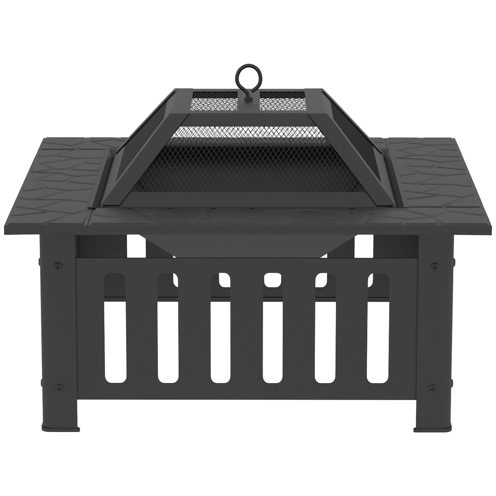 Brasero Exterior Outsunny Preto 4/5