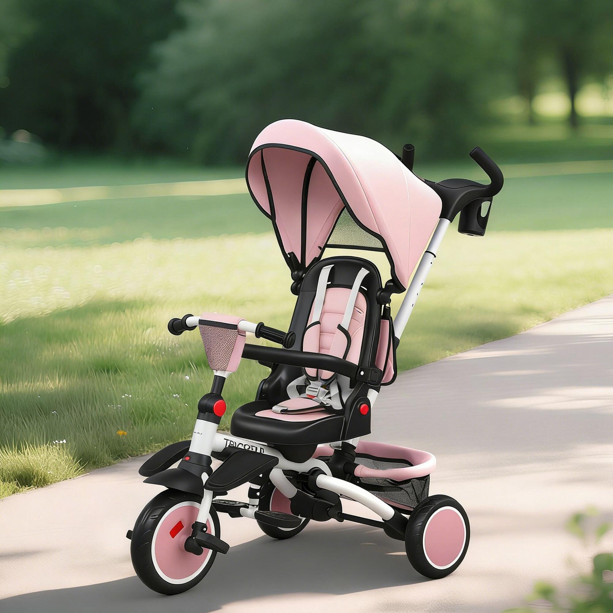Triciclo Evolutivo AIYAPLAY Rosa 2/5