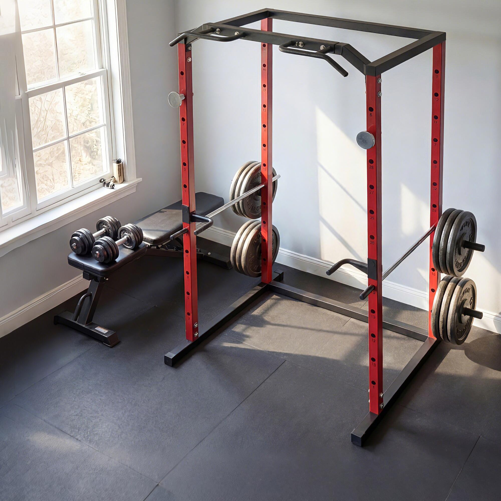 Jaula de Potência SPORTNOW Aço Vermelho 160x112x215 cm 4/5