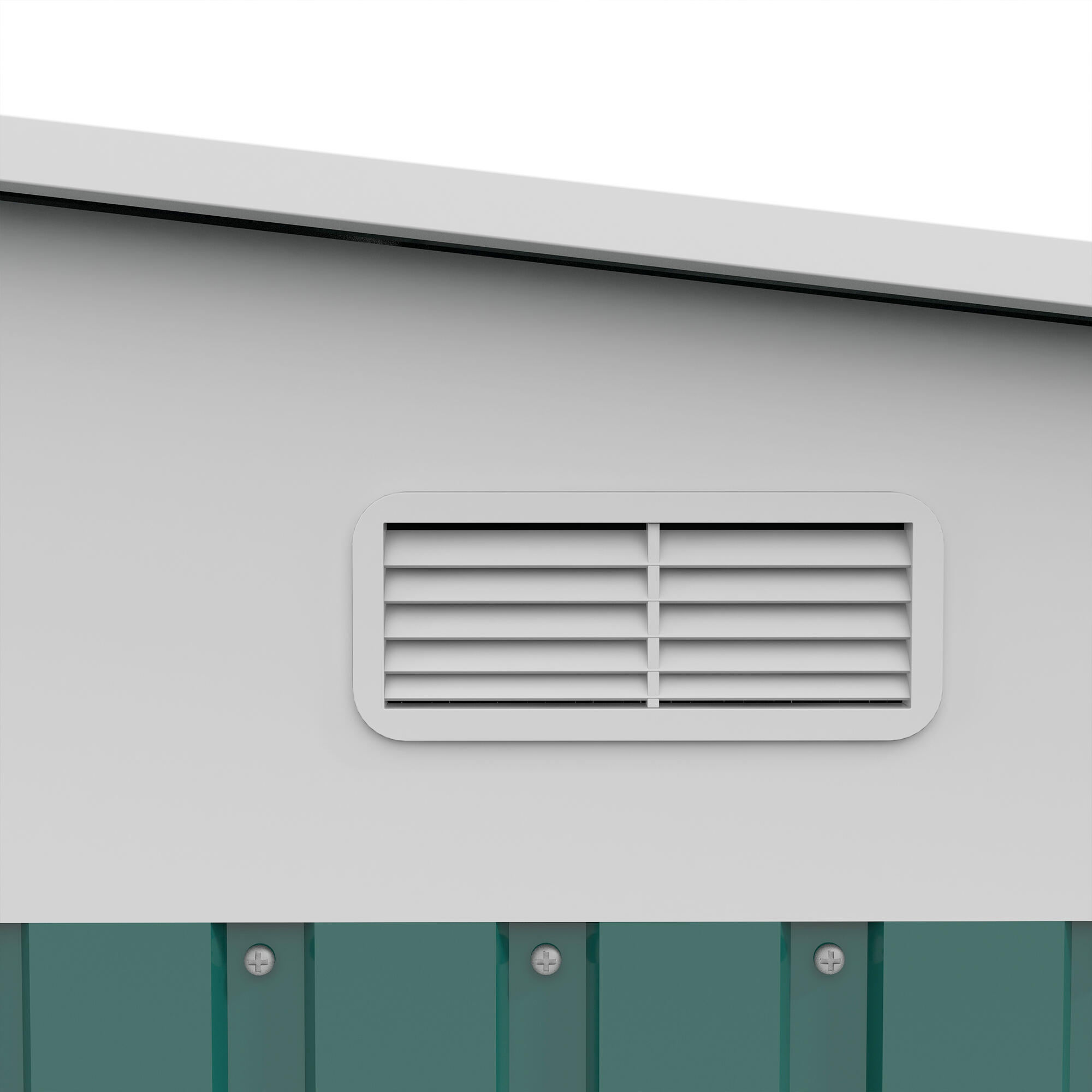 Abrigo de jardim 280x345x169-201 cm verde Outsunny 5/5