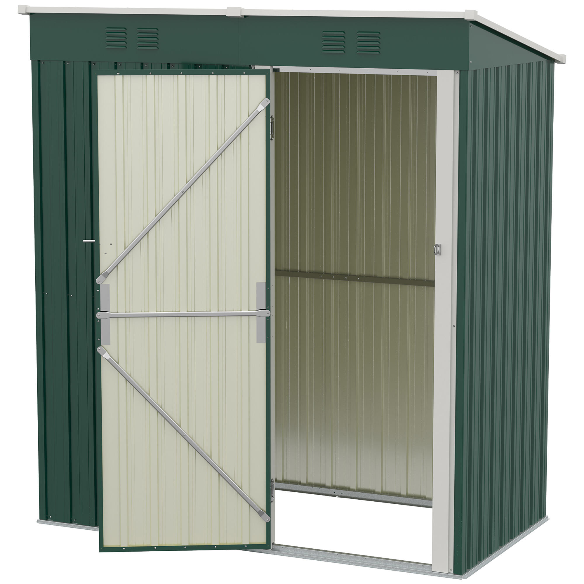 Abrigo de Jardim Outsunny Verde 4/5