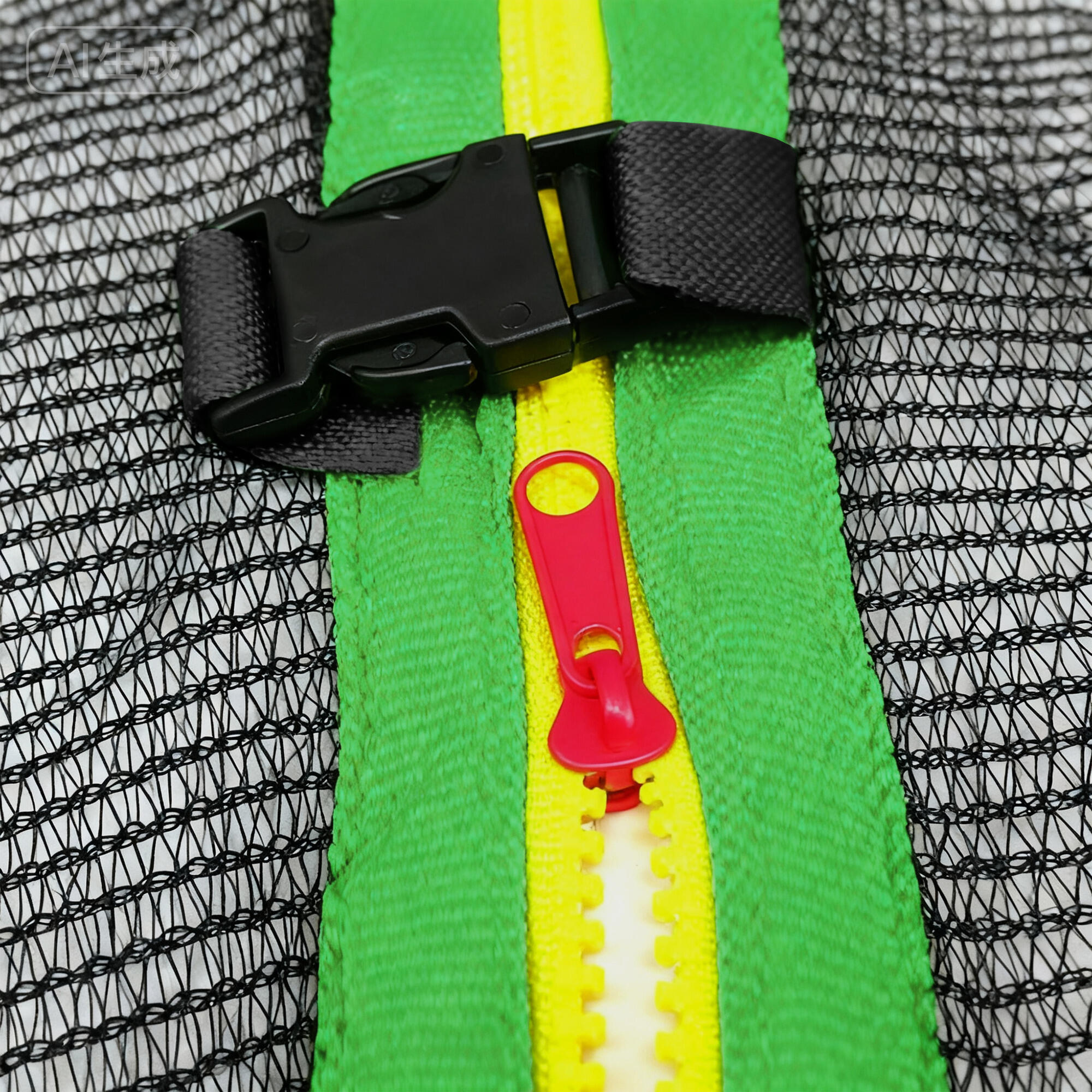 Rede de segurança para trampolim ø305x180 cm verde SPORTNOW 4/7
