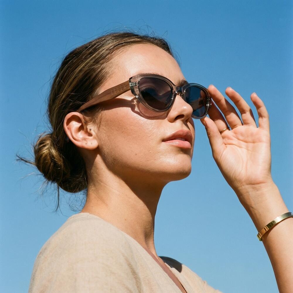 Lunettes de soleil en bois Feler 2616-11 unisexe, taille 53 mm 4/7