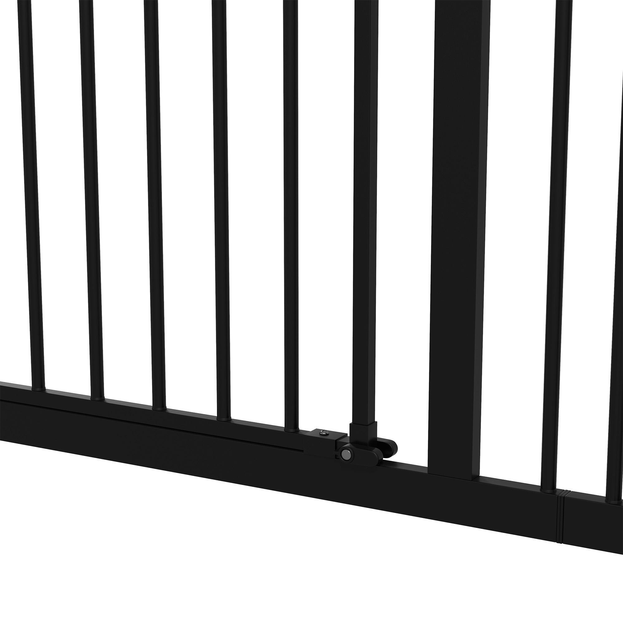 Barreira de segurança 74-80x77 cm preto PawHut 4/5