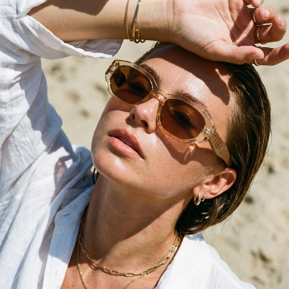 Sonnenbrille Feler 1617-2 Polarisiert aus Holz Unisex 54 mm 4/6