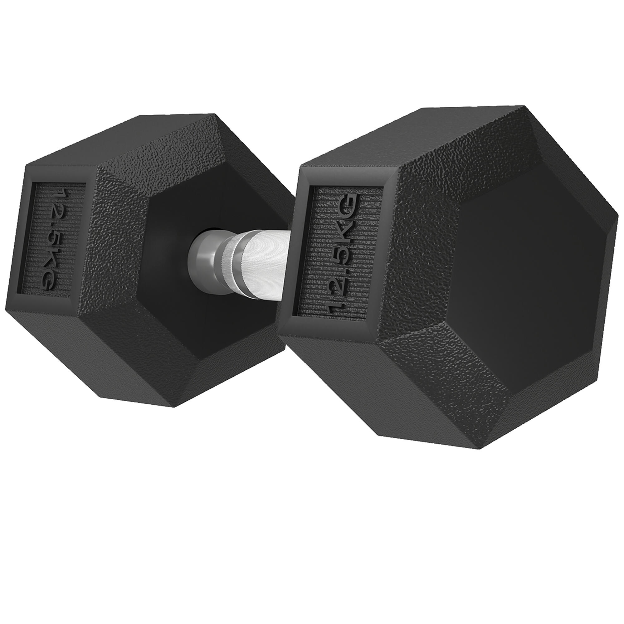 Conjunto de halteres 32,6x14,8x12,8 cm preto HOMCOM 4/5