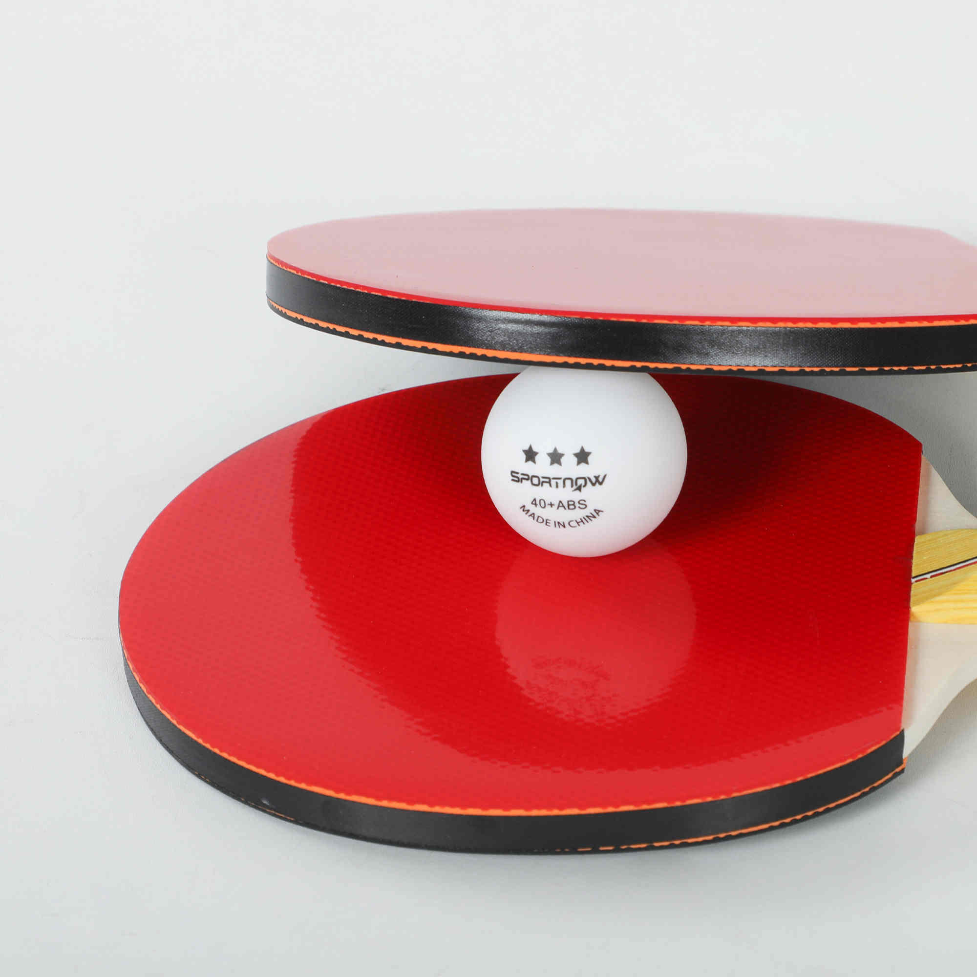 Palas Ping Pong SPORTNOW 25.8x15.2x0.7 cm Rojo 4/5