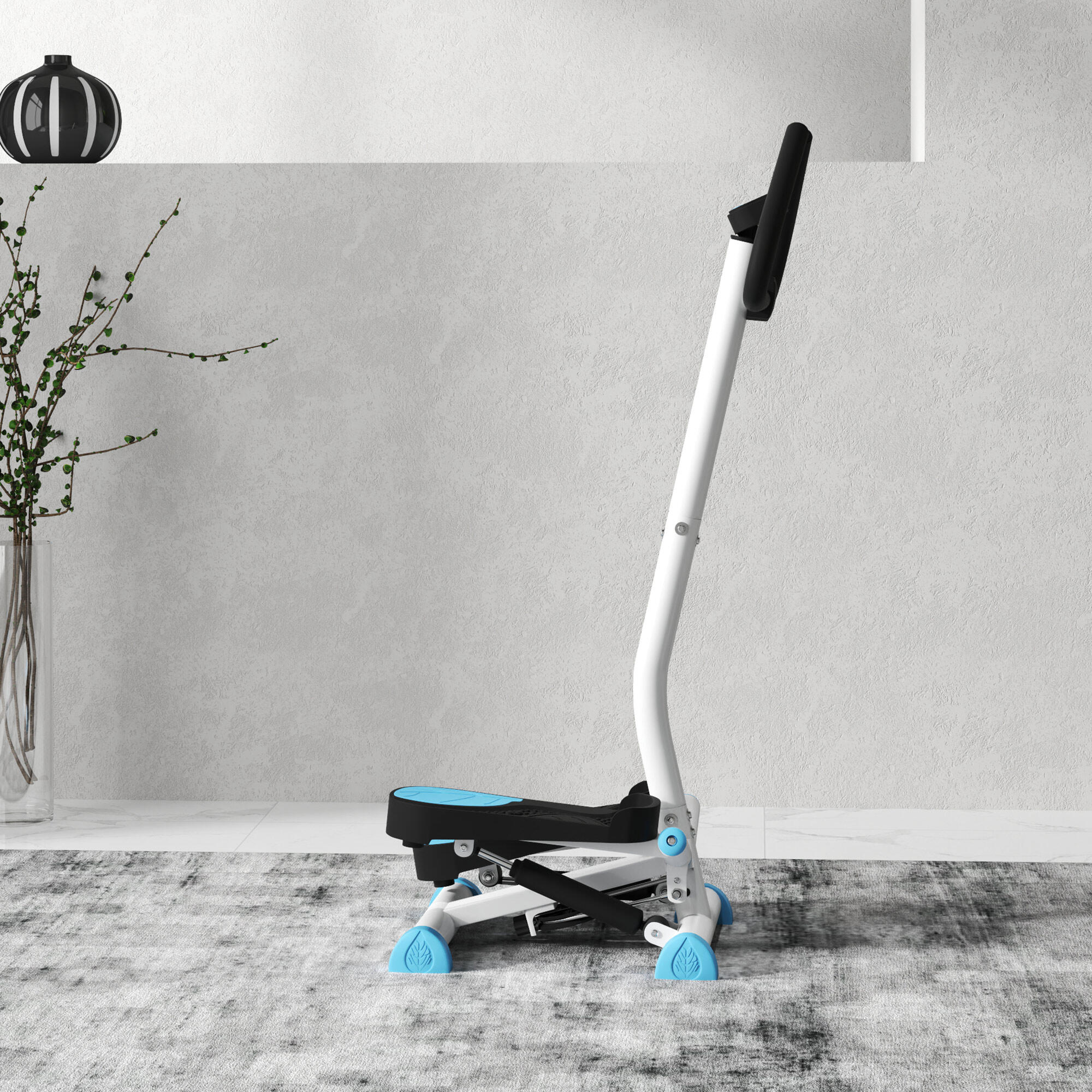 Máquina de Step HOMCOM 55x44x108 cm Blanco 2/5
