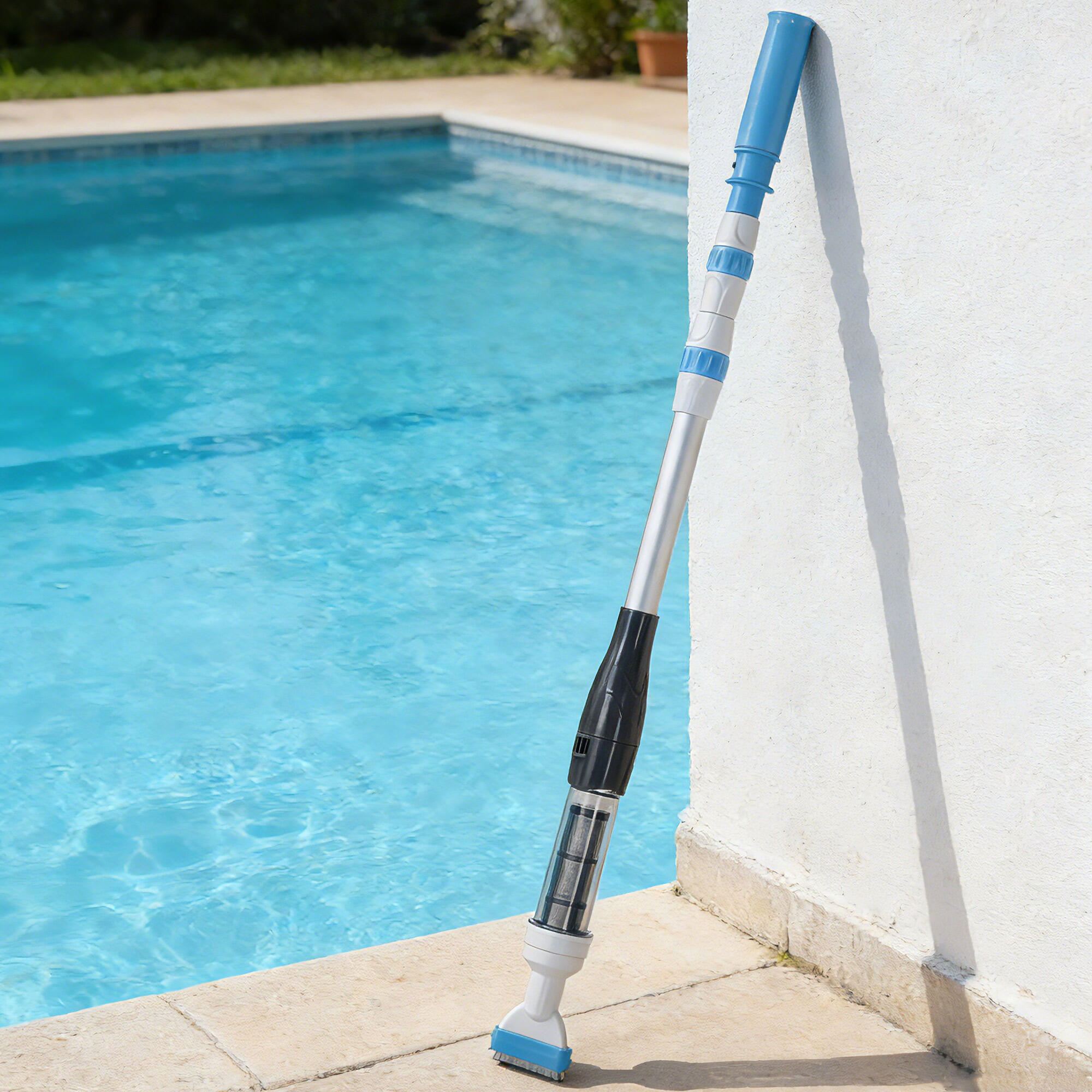 Limpador elétrico para piscinas ø6x162 cm multicor Outsunny 2/7