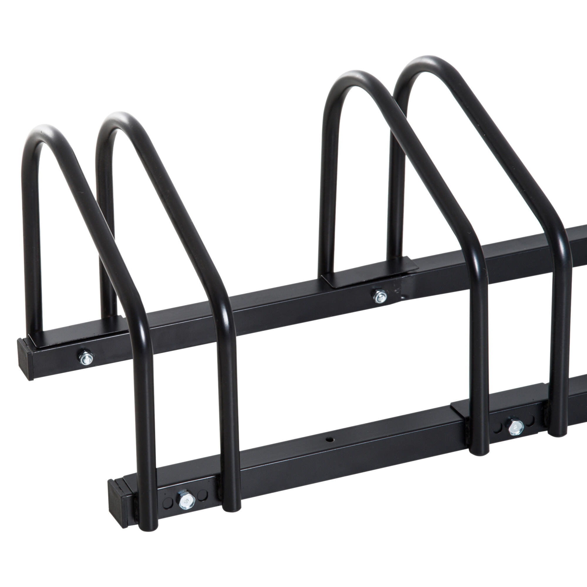Aparcamiento para Bicicletas HOMCOM 110x33x27 cm Negro 4/7
