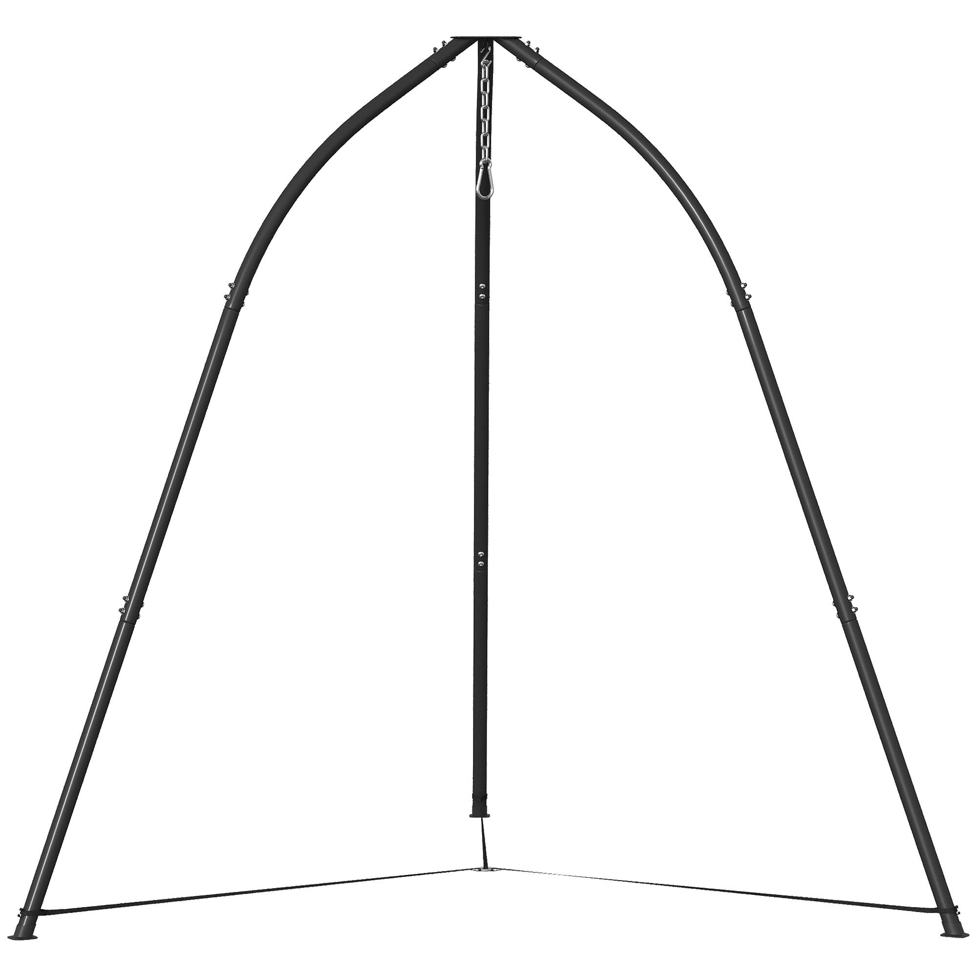Soporte Silla Colgante Outsunny 230x230x210 cm Negro 4/5