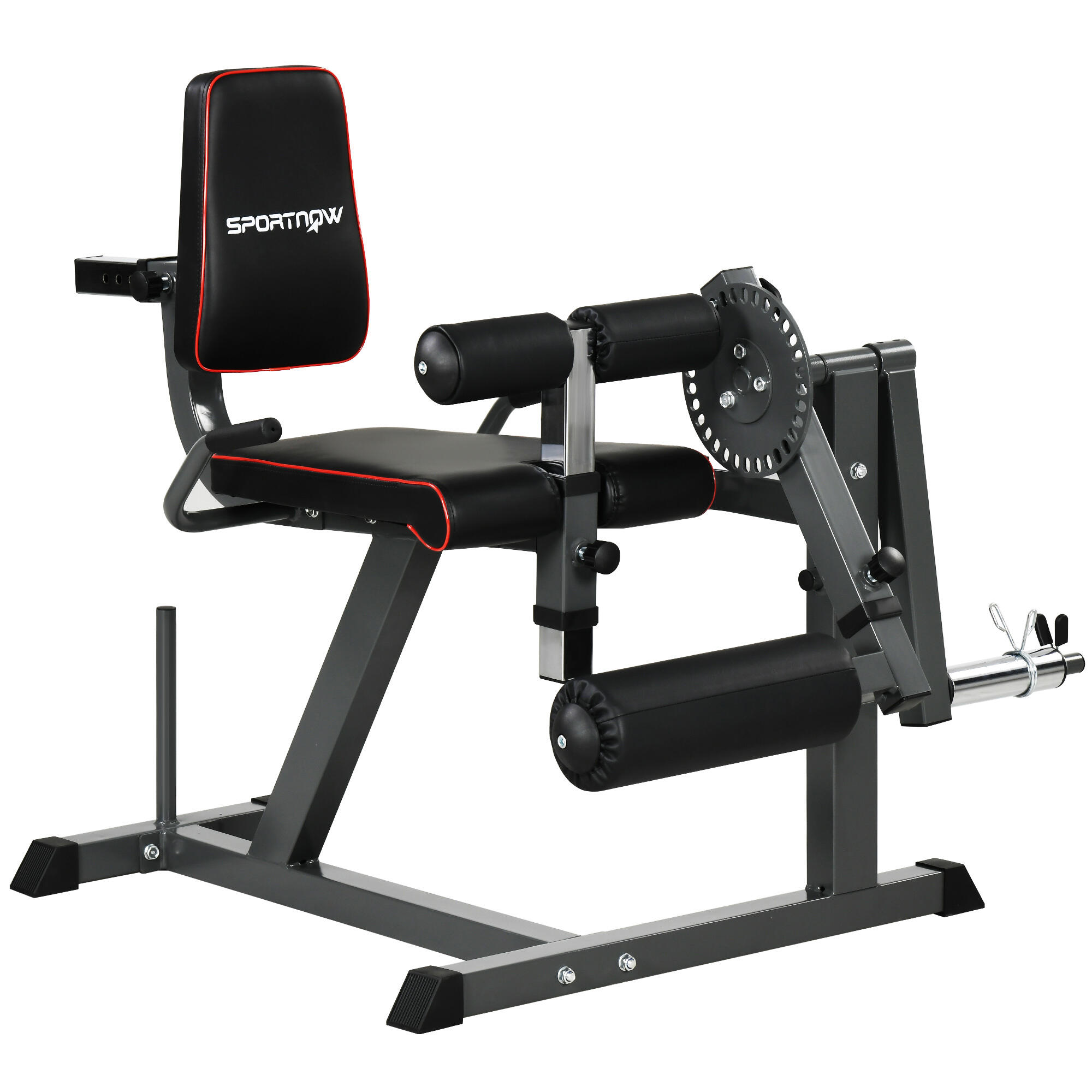 Máquina de Elevação de Pernas SPORTNOW Preto 1/5