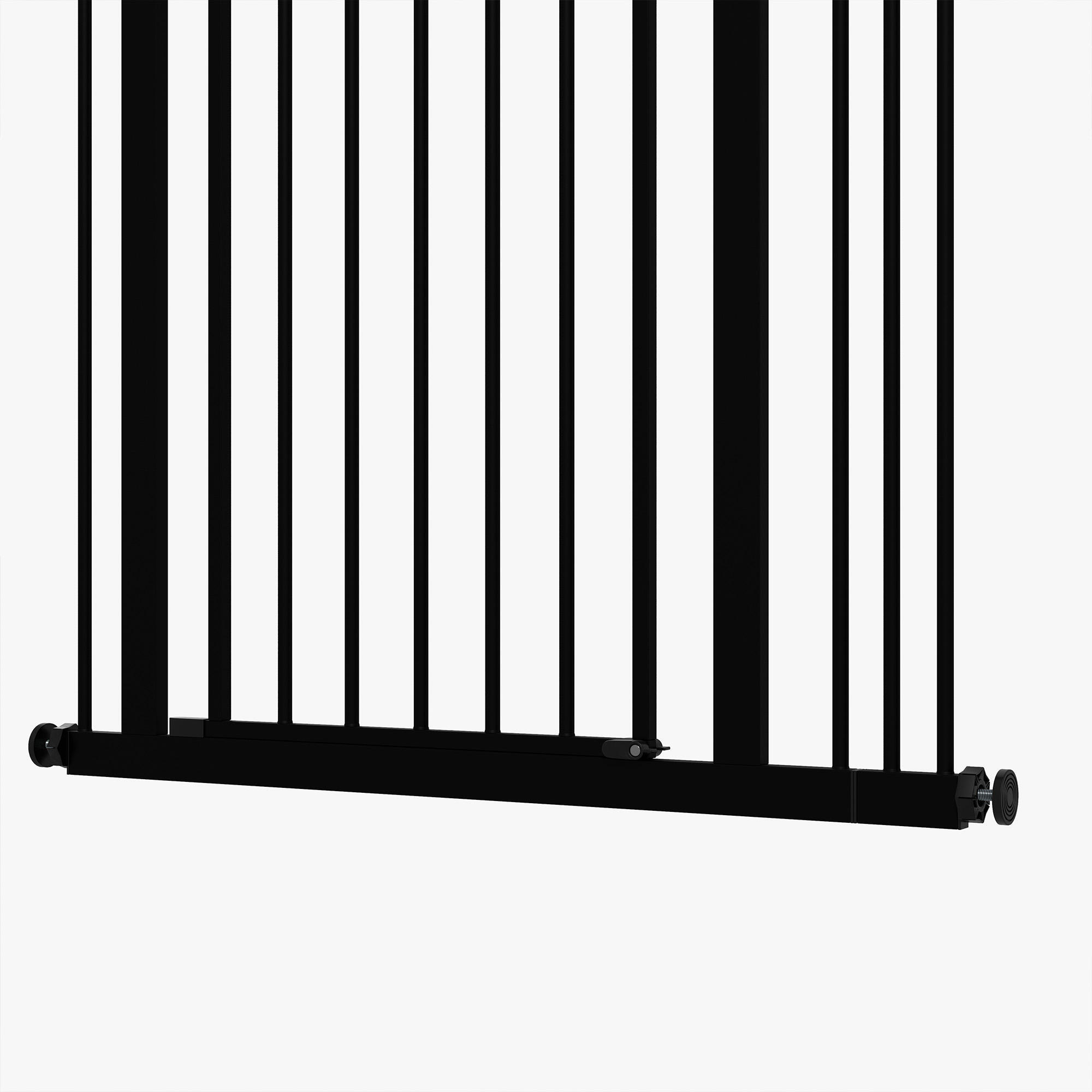 Barreira de segurança 74-87x78 cm preto PawHut 4/5