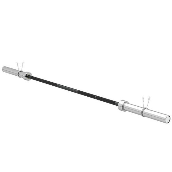 Barre de musculation en acier 180 cm Ø50 mm avec 2 fixations, capacité de charge