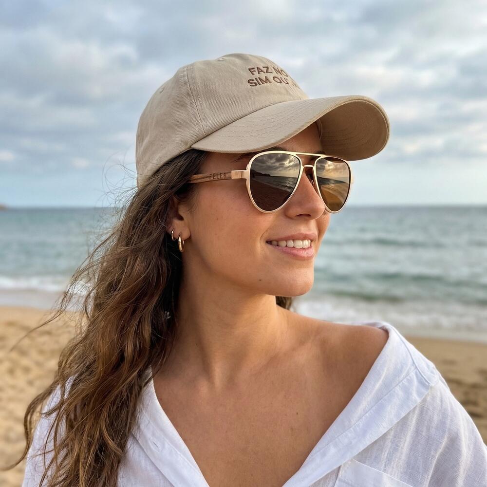 Gafas de Sol Feler 1803-2 Polarizadas de Madera Unisex 56 mm 4/6