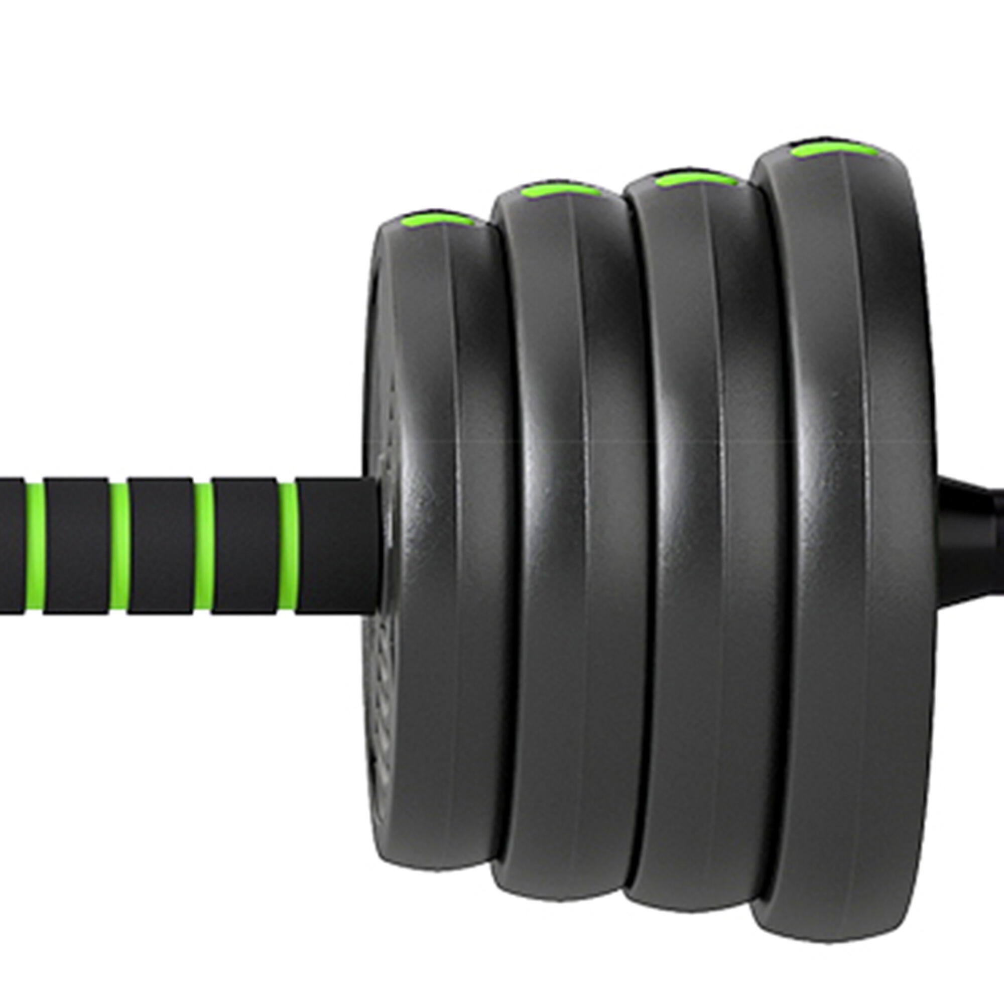 Juego de Mancuernas SPORTNOW 140x22x22 cm Verde 5/5
