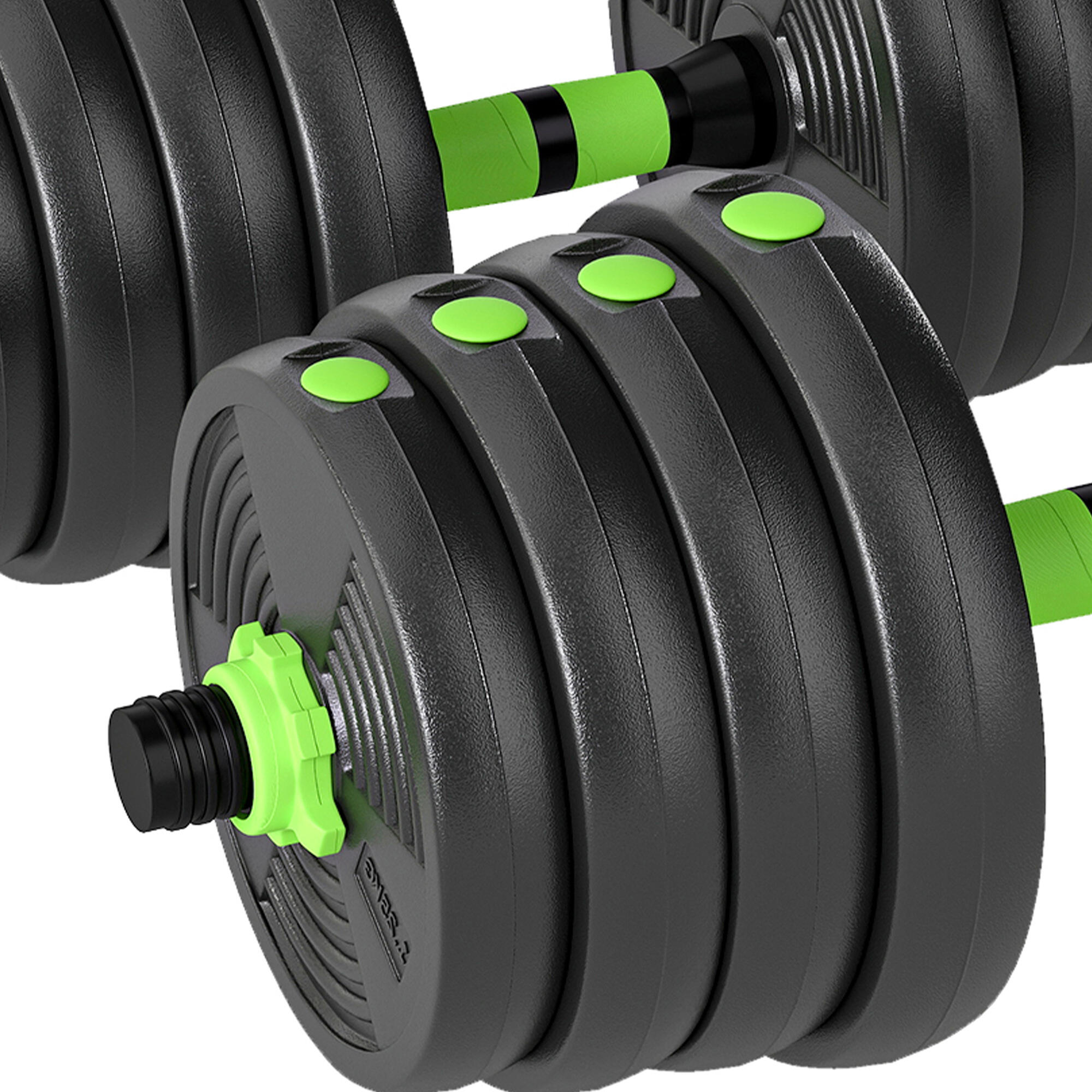 Juego de Mancuernas SPORTNOW 140x22x22 cm Verde 4/5
