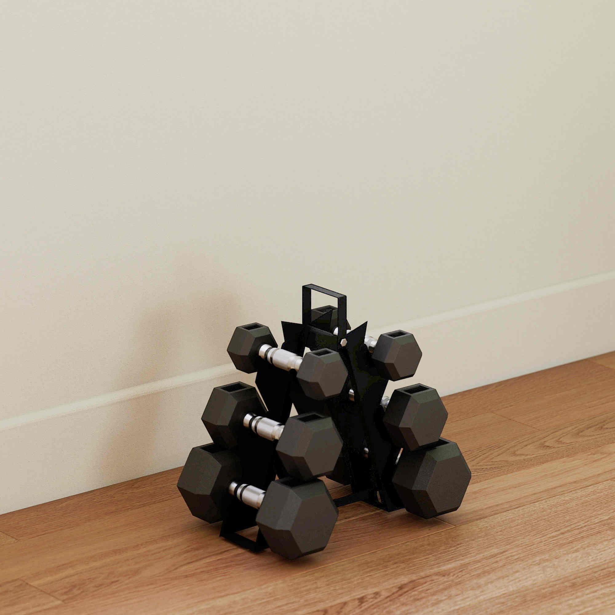 Juego de Mancuernas SPORTNOW 34x10x32 cm Negro 2/5