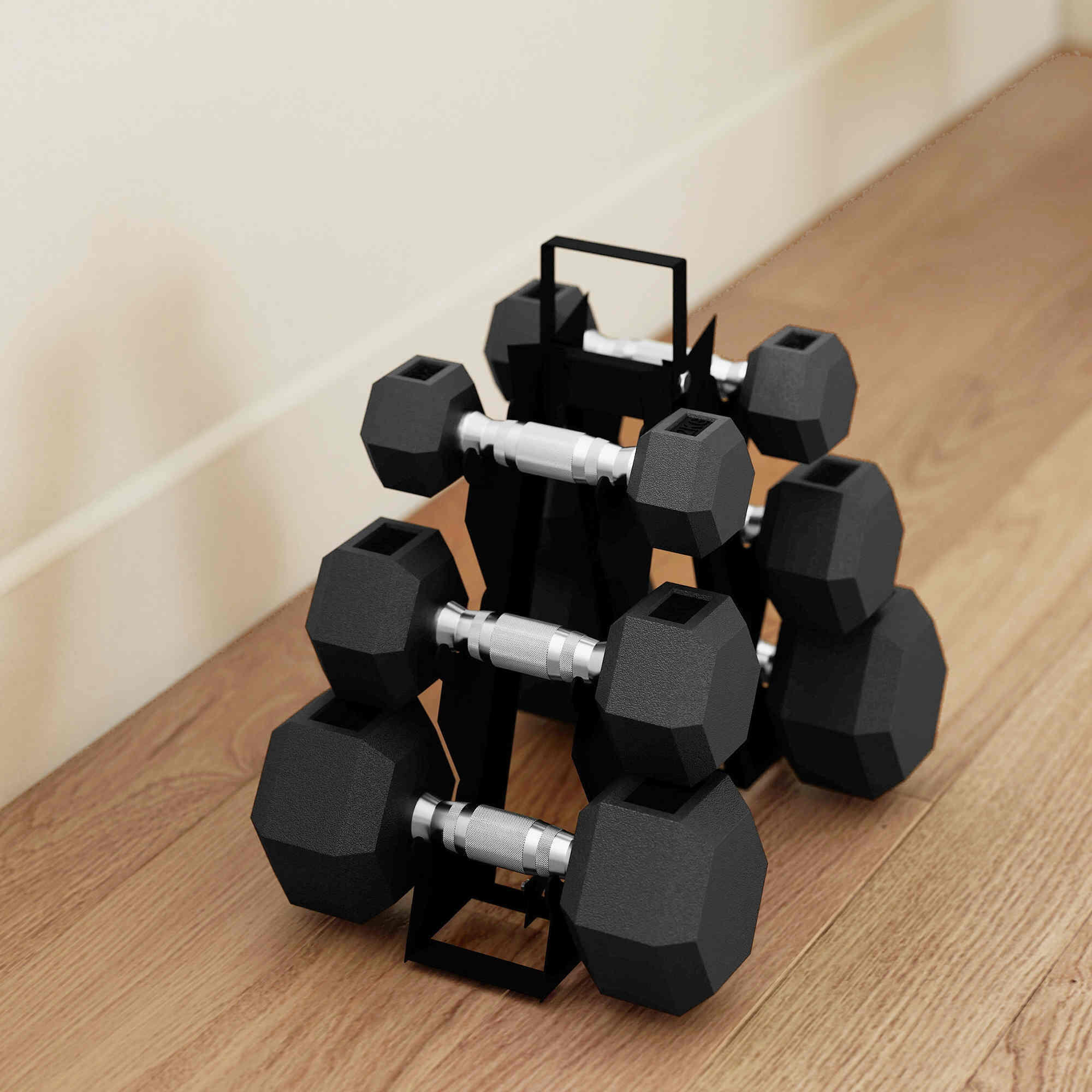 Juego de Mancuernas SPORTNOW 34x10x32 cm Negro 5/5