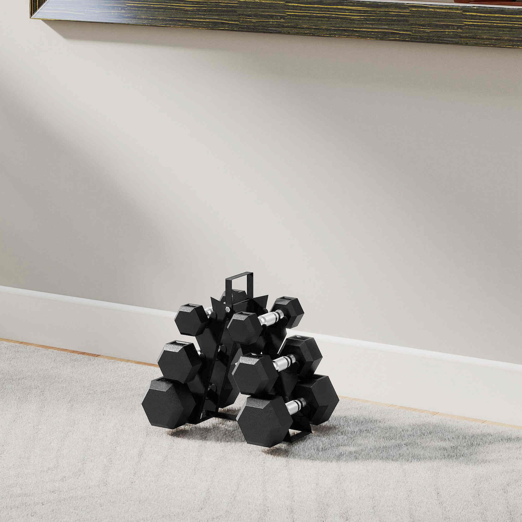 Juego de Mancuernas SPORTNOW 34x10x32 cm Negro 4/5