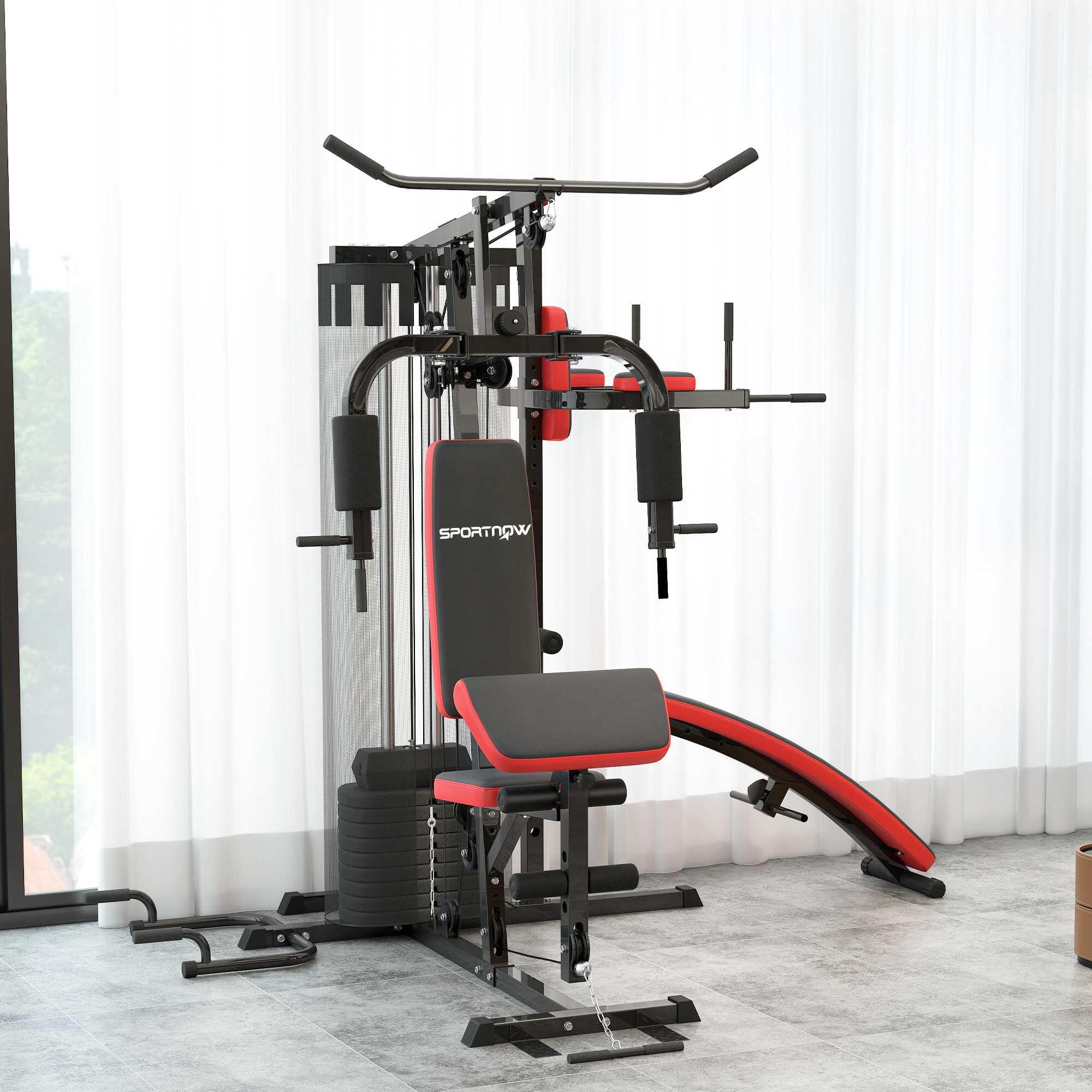 Multi Estação de Musculação SPORTNOW 225x175x200 cm Preto 2/7