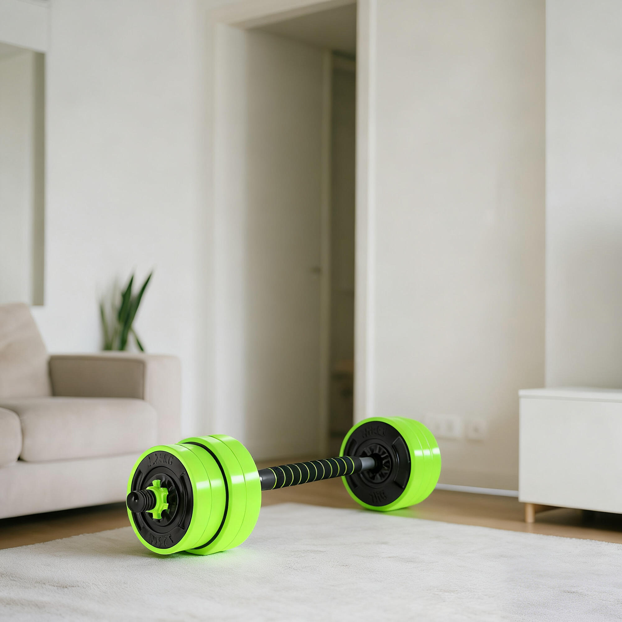 Juego de Mancuernas SPORTNOW 105x22x22 cm Verde 2/5
