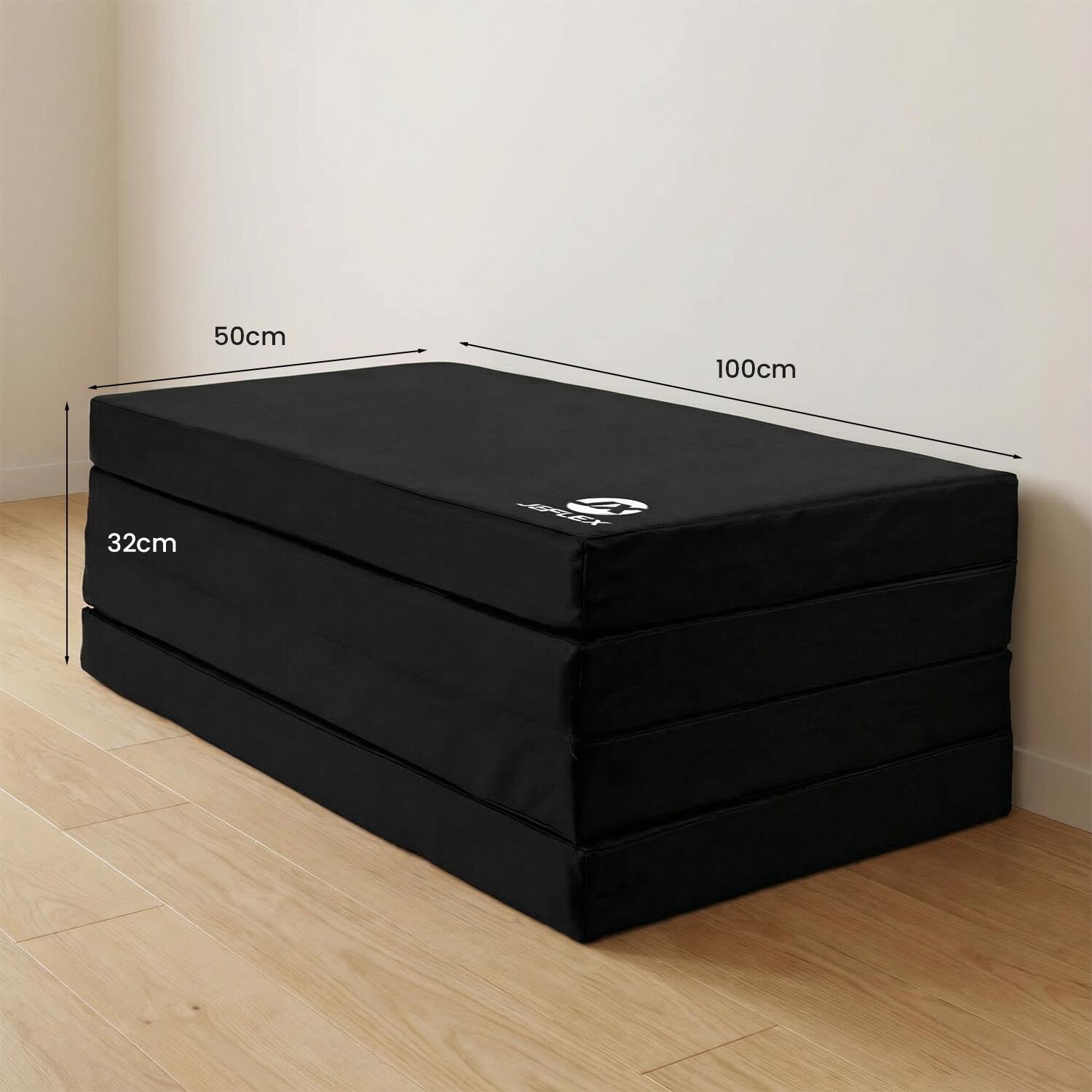 Tapis de gymnastique pliable Jeflex 200 x 100 x 8 cm noir 6/7