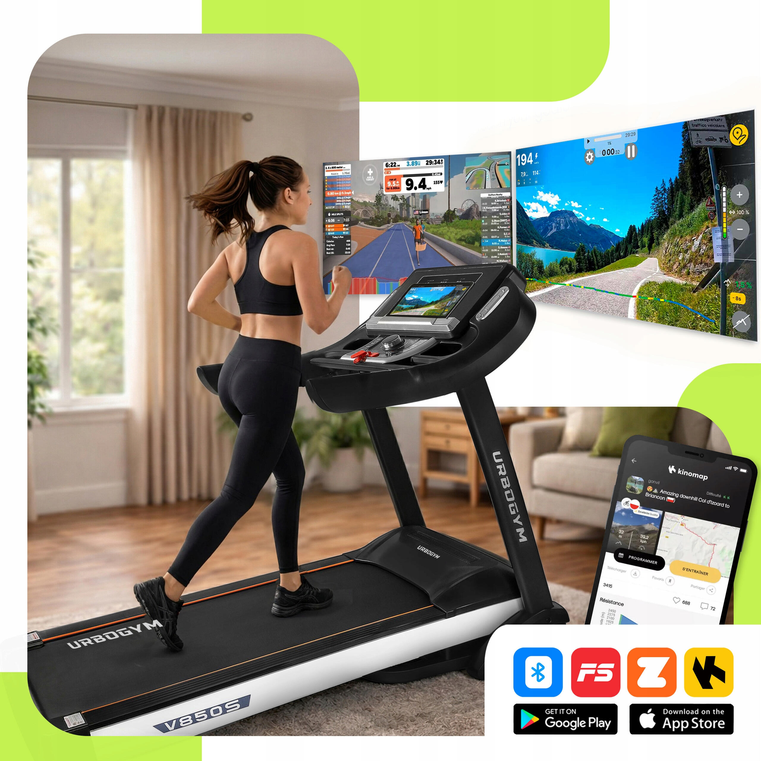 Bieżnia elektryczna Urbogym V850S 3/7