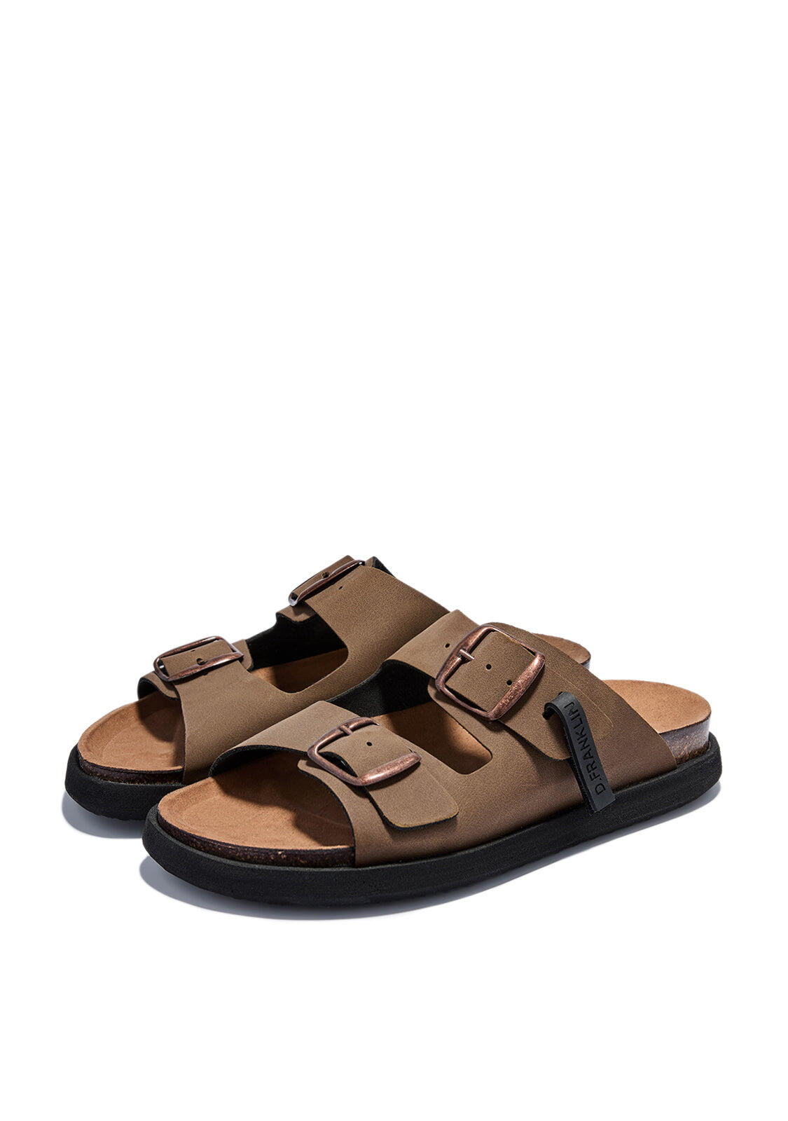 Sandalias de Mujer Cierre Hebilla en  Marrón / Rosa Vibe Nobuck 2/4
