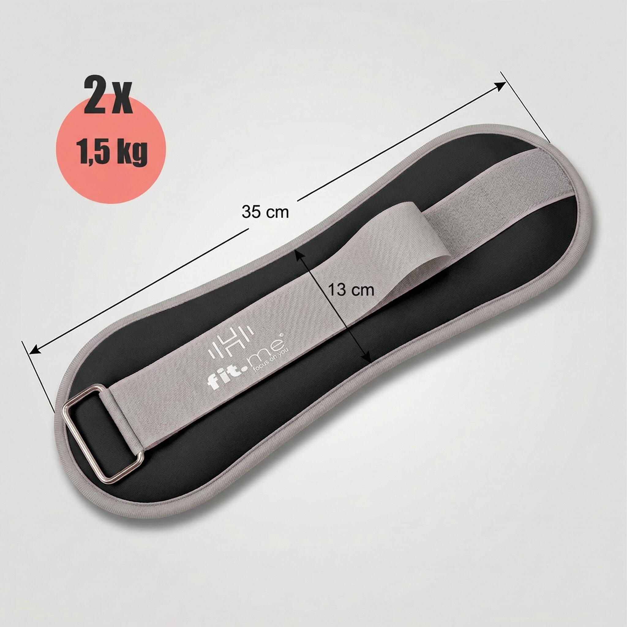 Obciążniki ciężarki na kostki nadgarstki ręce nogi 2x1,5kg ciężarki fit.me 6/7