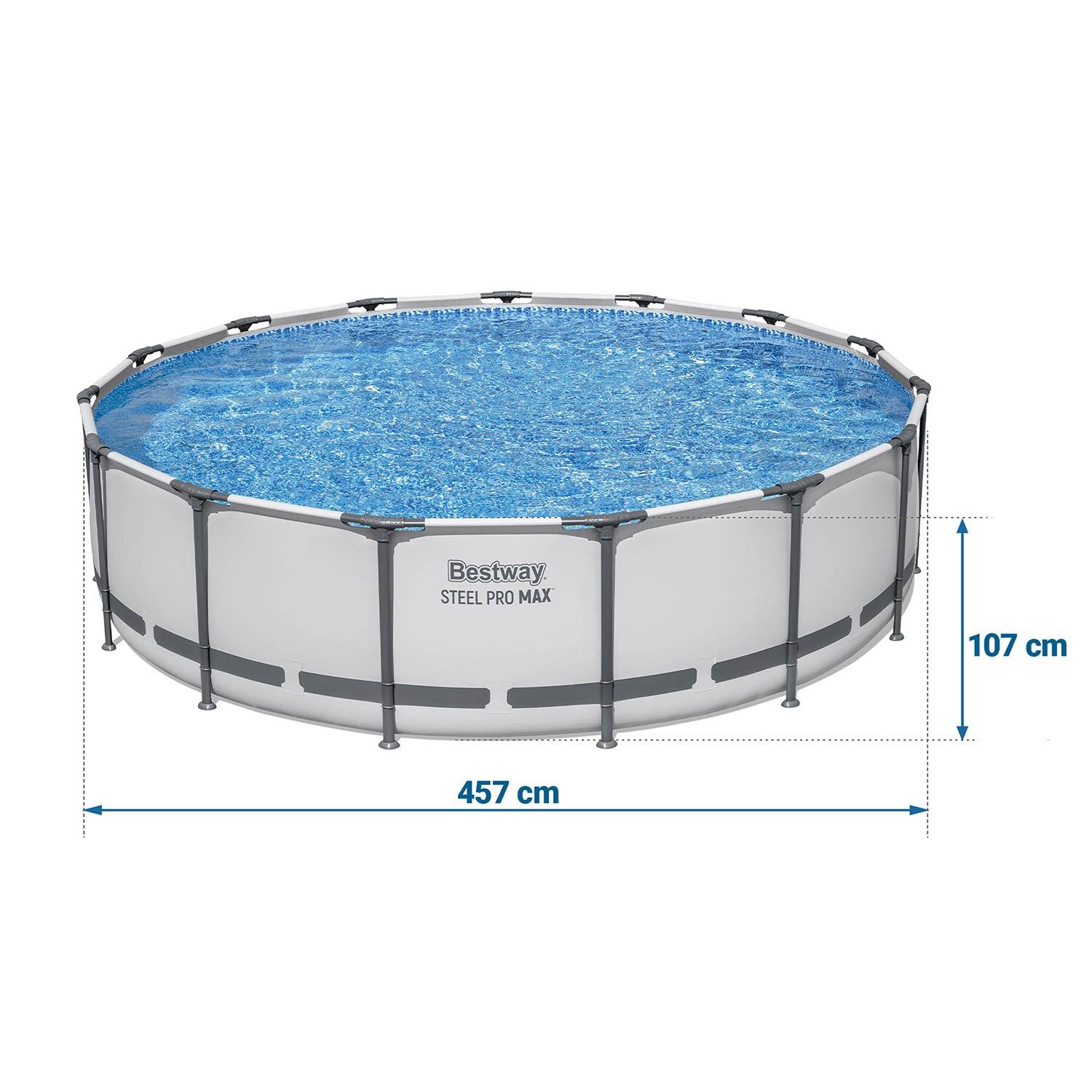 Bestway Steel Pro MAX Poolset rund Ø 457 x 107 cm 7/7