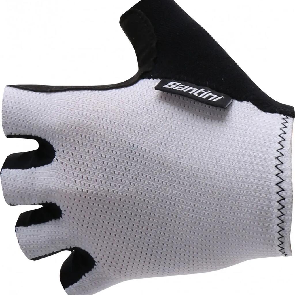 Santini Brisk Mesh Summer Gloves White