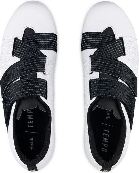Fizik Tempo Powerstrap R5 Straßenschuhe Weiß / Schwarz 2/5
