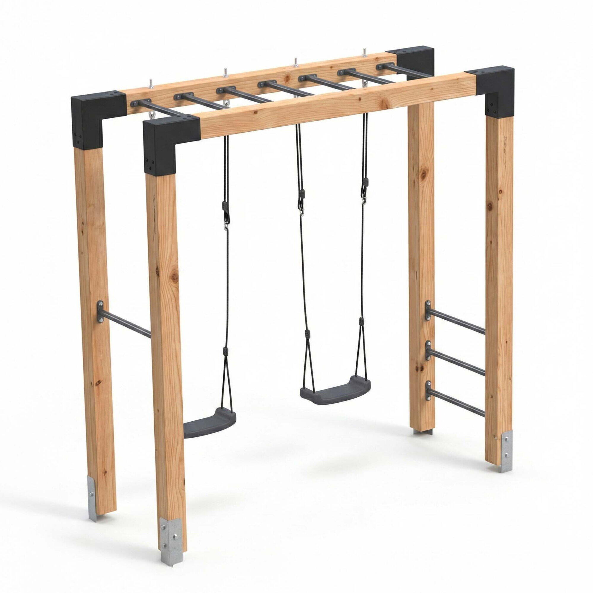 Linea Robust 110 barre de singe en bois avec balançoire double 6/7