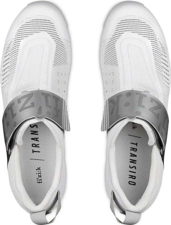 Fizik Hydra Aeroweave Carbon Triathlon Shoes White/Silver 4/7