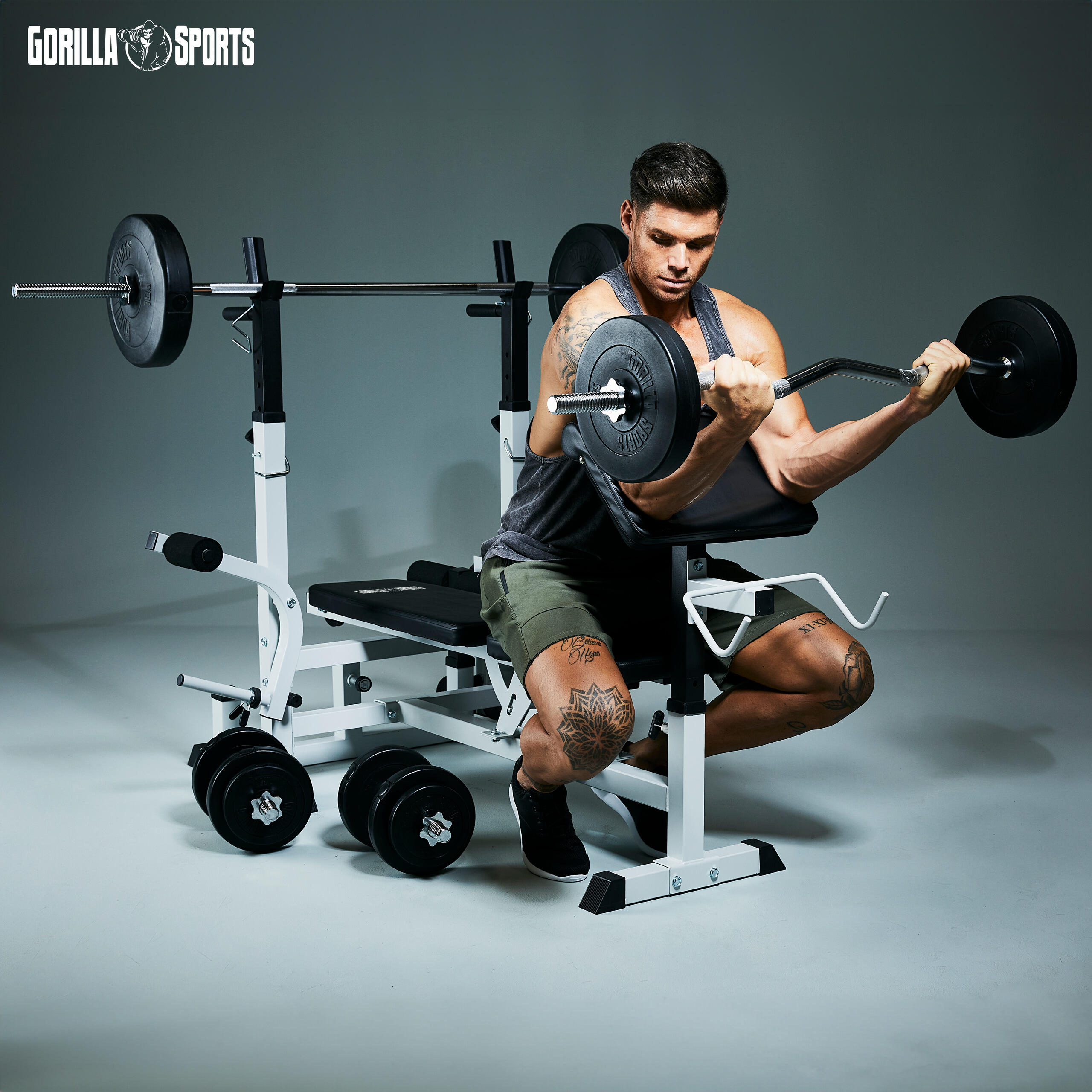 GORILLA SPORTS Hantelbank Universal 3/7