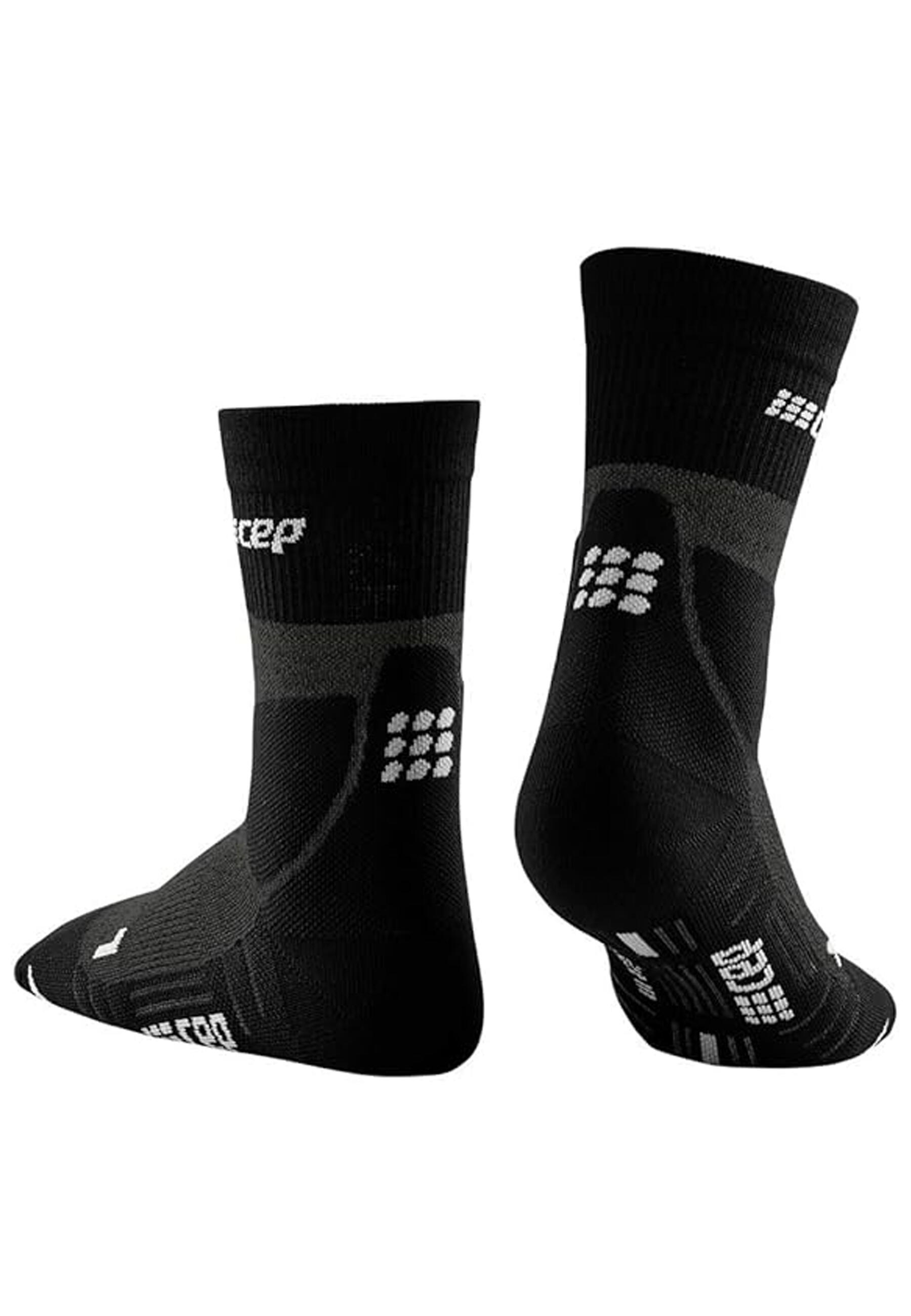 Chaussettes de compression mi-mollets de randonnée en mérinos femme CEP Compress 5/7