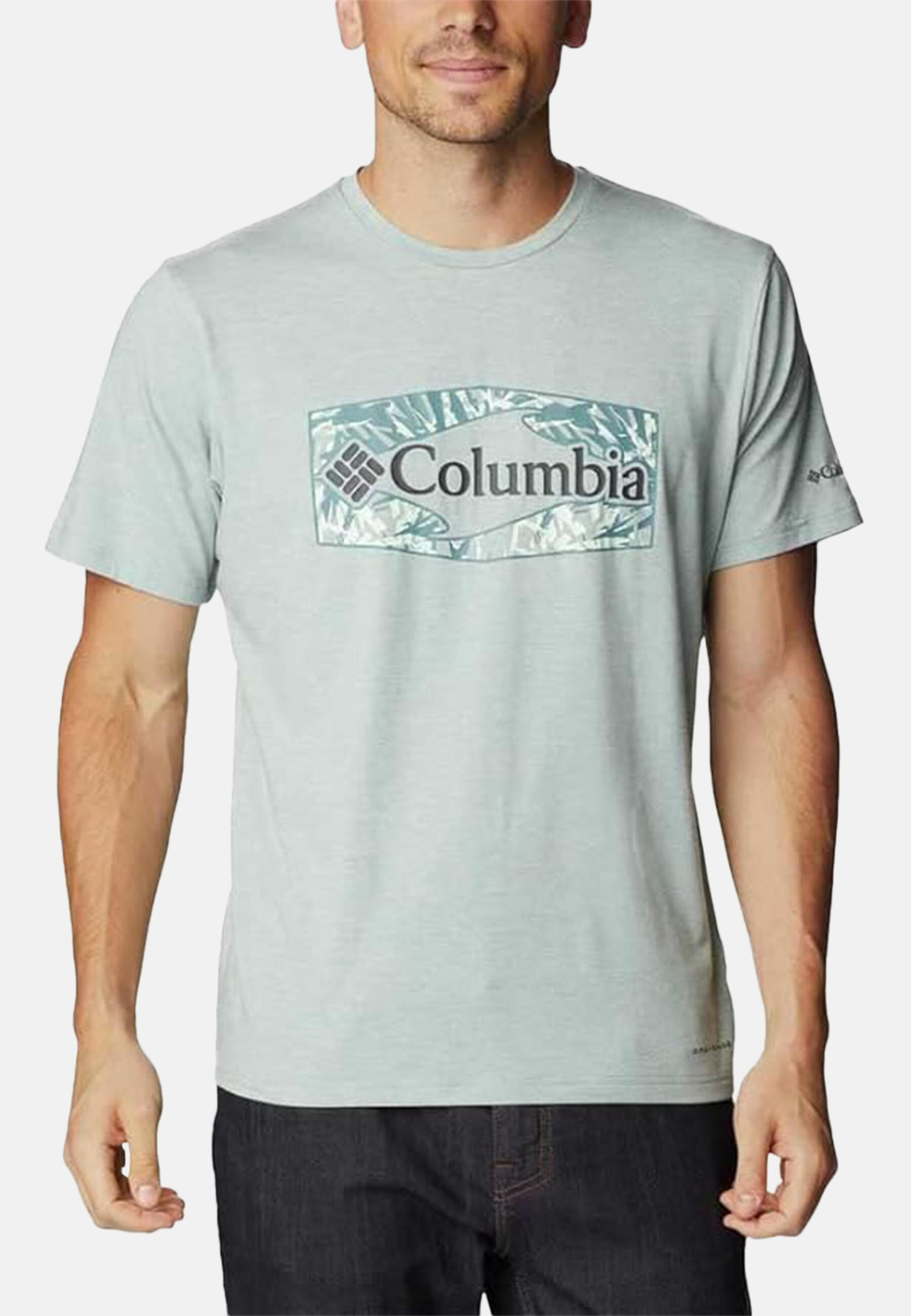 Camiseta Deportiva de Manga Corta Columbia Sun Trek™ Verde 6/6