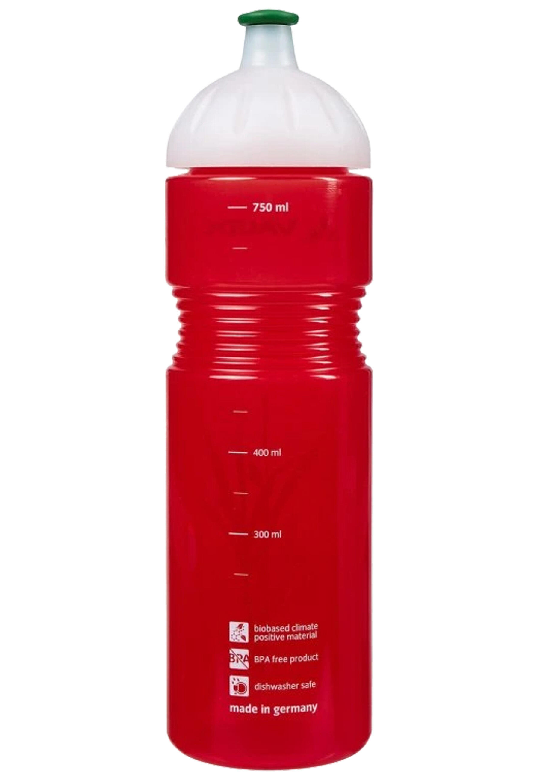 0,75 Liter Bikeflasche Bike Bottle Organic red 3/4